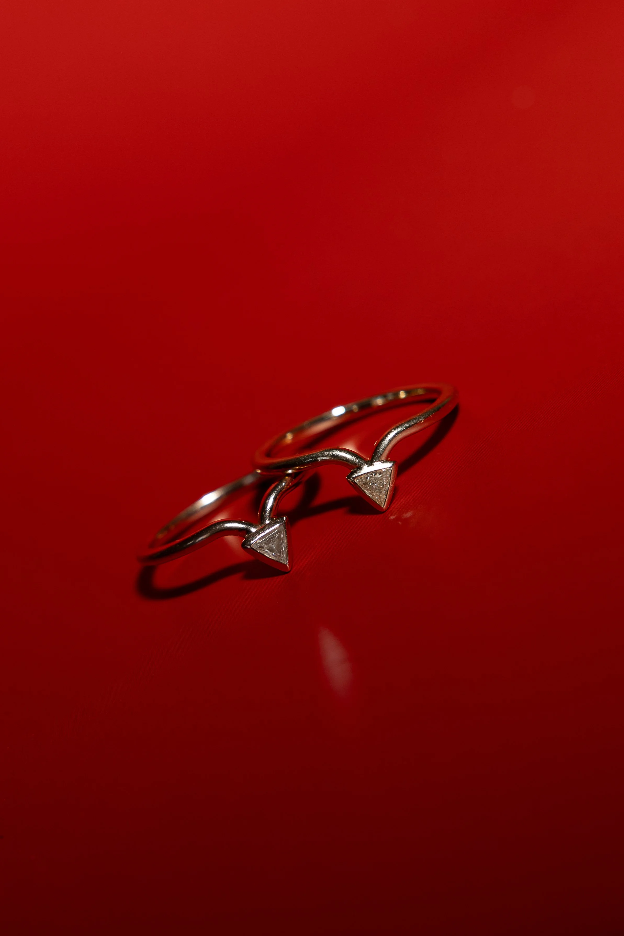 Triangle Cut Slice Ring