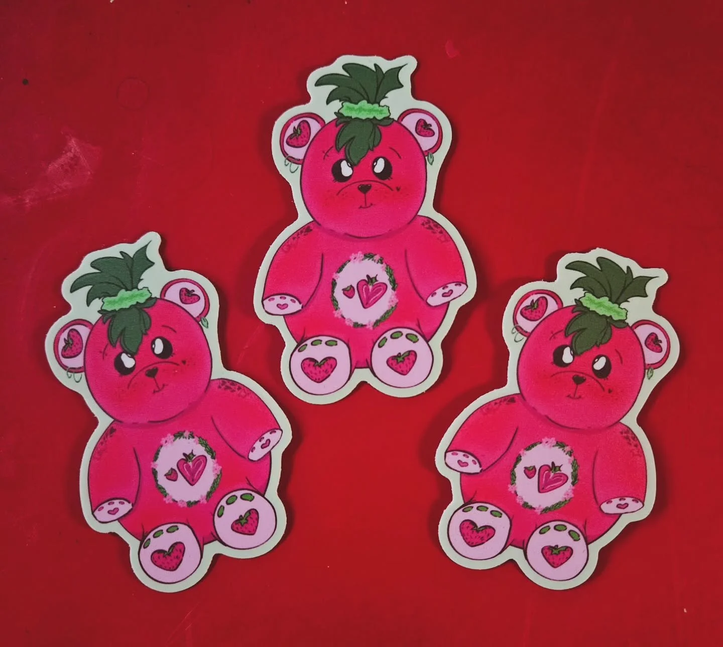 They're here, and absolutely queer. Say hello to Strawberry bear!! 

Debuting in person this Thursday @asylumseattle in Pioneer Sqaure for the art walk. 

And they're available on our website, along with all the other Fruit Bears!! Link in bio 🥰
#st