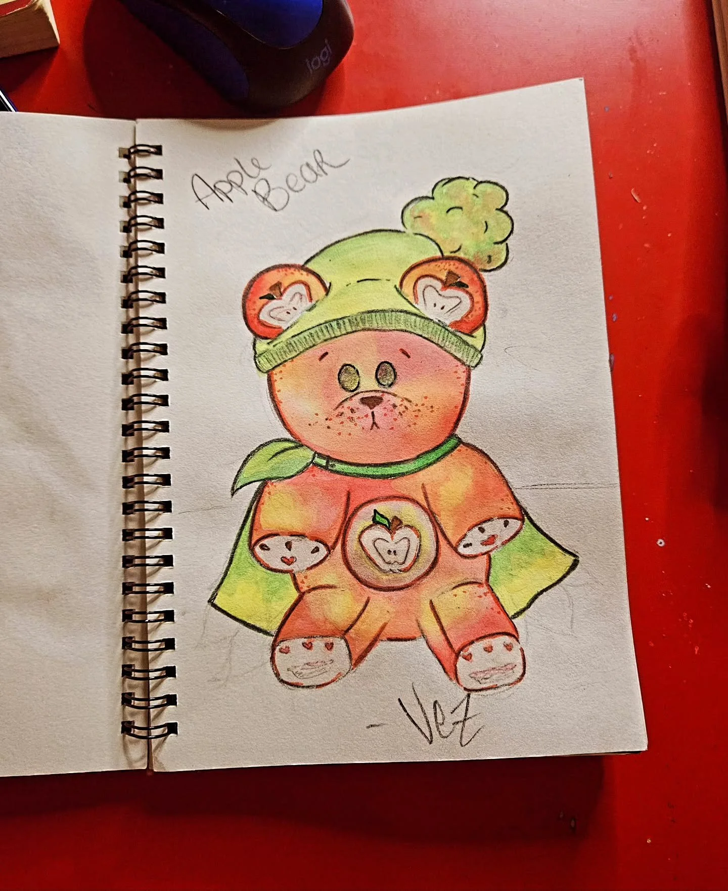 Happy 2yr birthday to Apple Bear!! The very first official Fruit Bear and my wife's favorite. His design was one of the most fun to paint 🥰

#fruitbears #characterdesign #apples #teddybear #artistsoninstagram