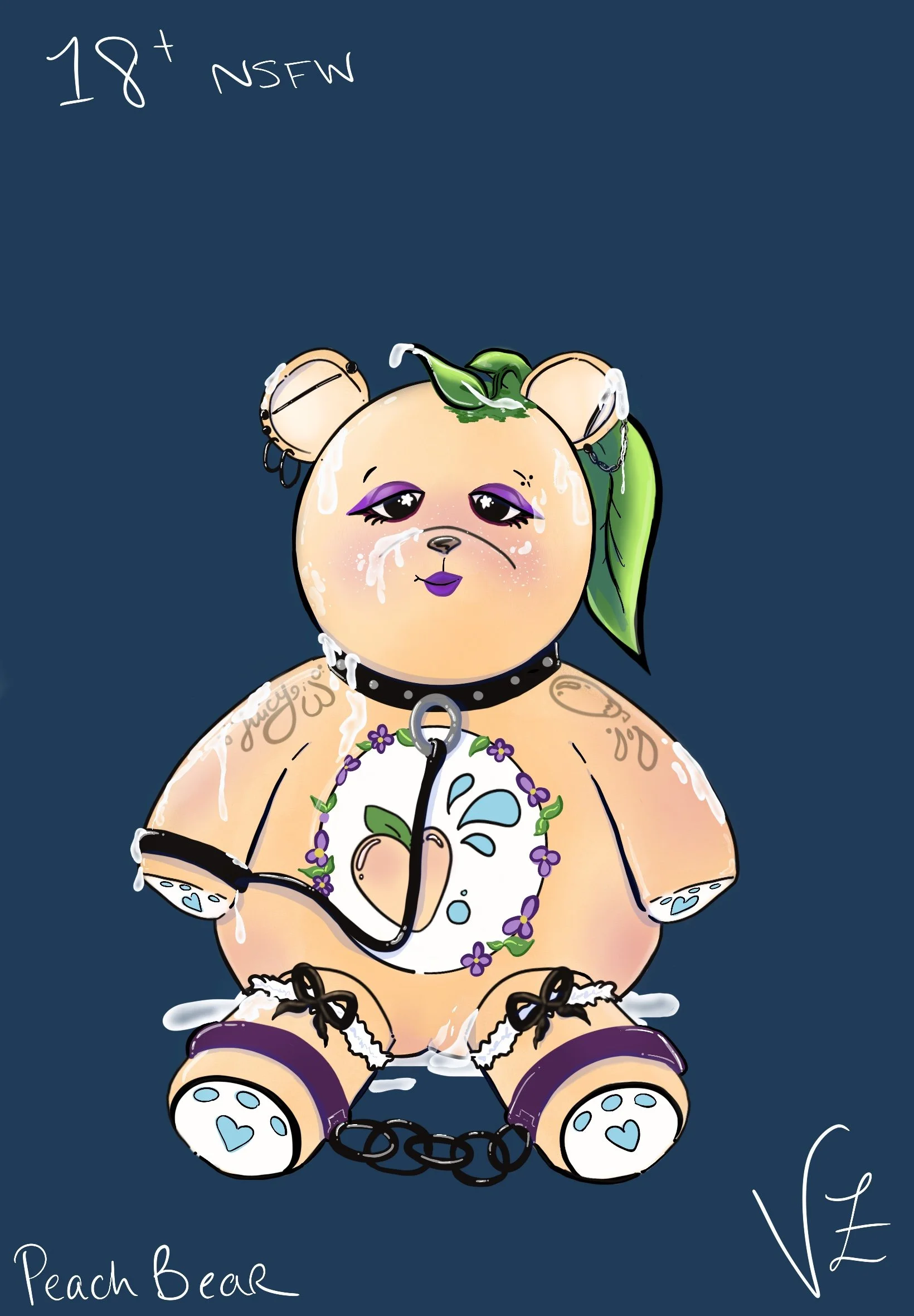 Peach Bear- Stickers