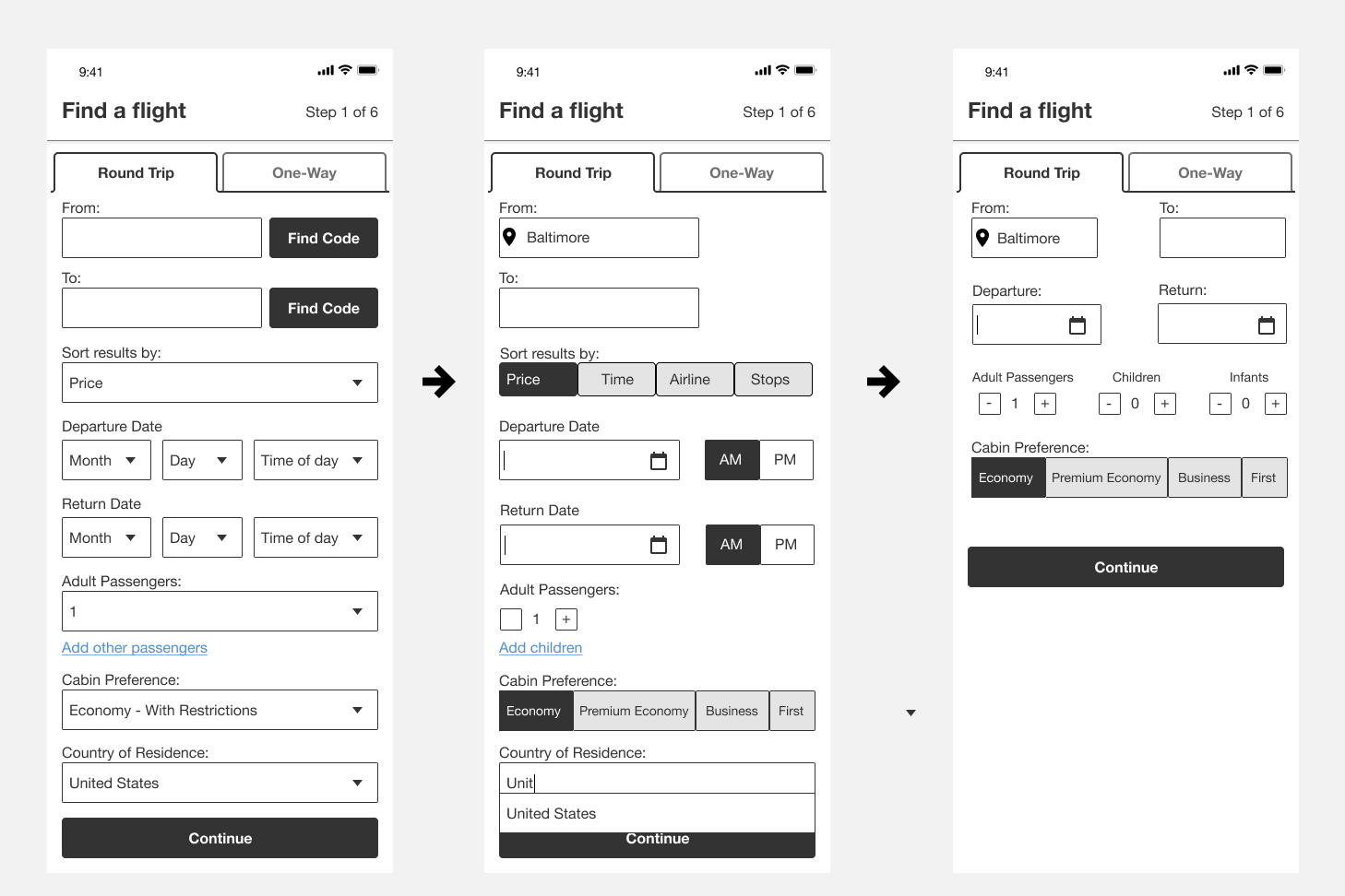 Selection Controls