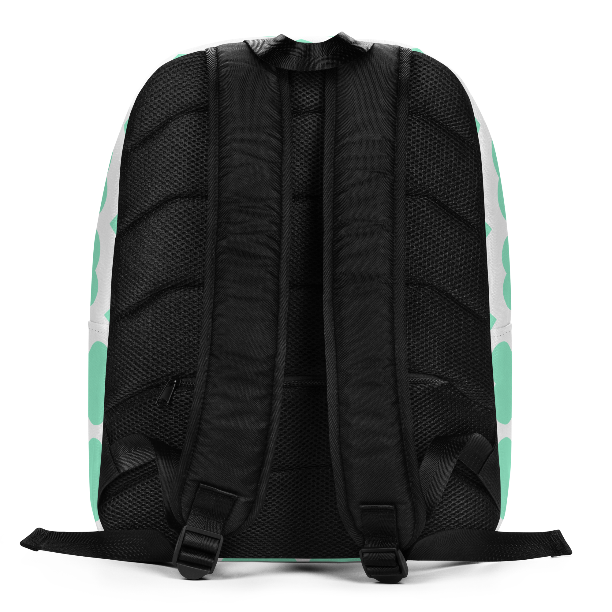 Brilliant Bailey Pixie Backpack by Coco Pixies featuring a Black girl pixie with a curly afro, green wings and a mint heart pattern.