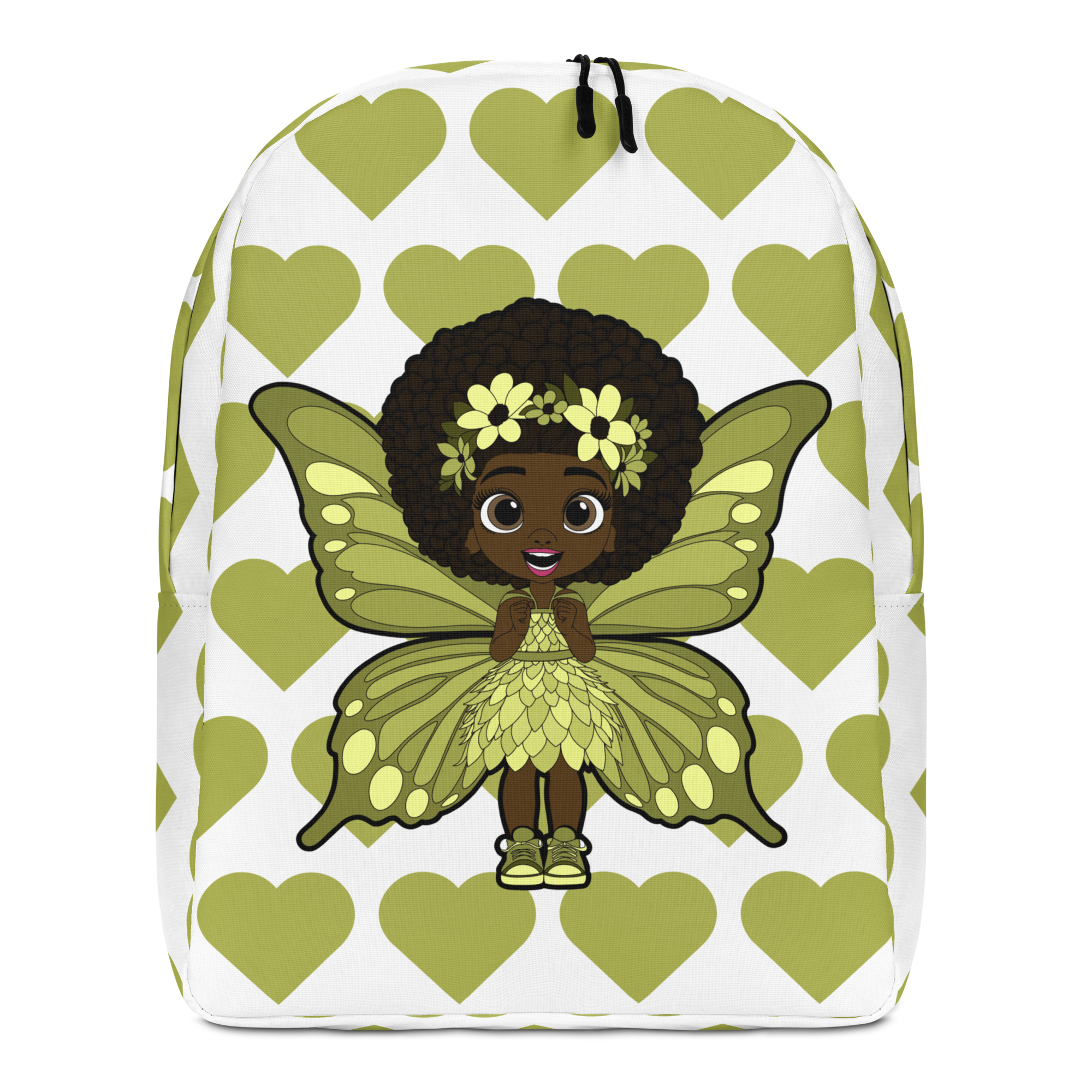 Cheerful Charlotte Pixie Backpack - Coco Pixies Signature Heart Pattern