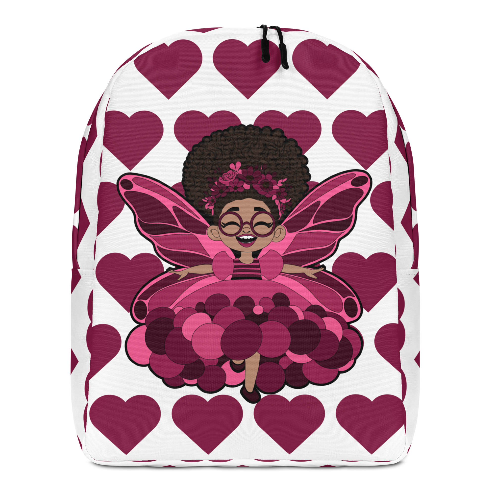 Delightful Daisy Pixie Backpack - Coco Pixies Signature Heart Pattern