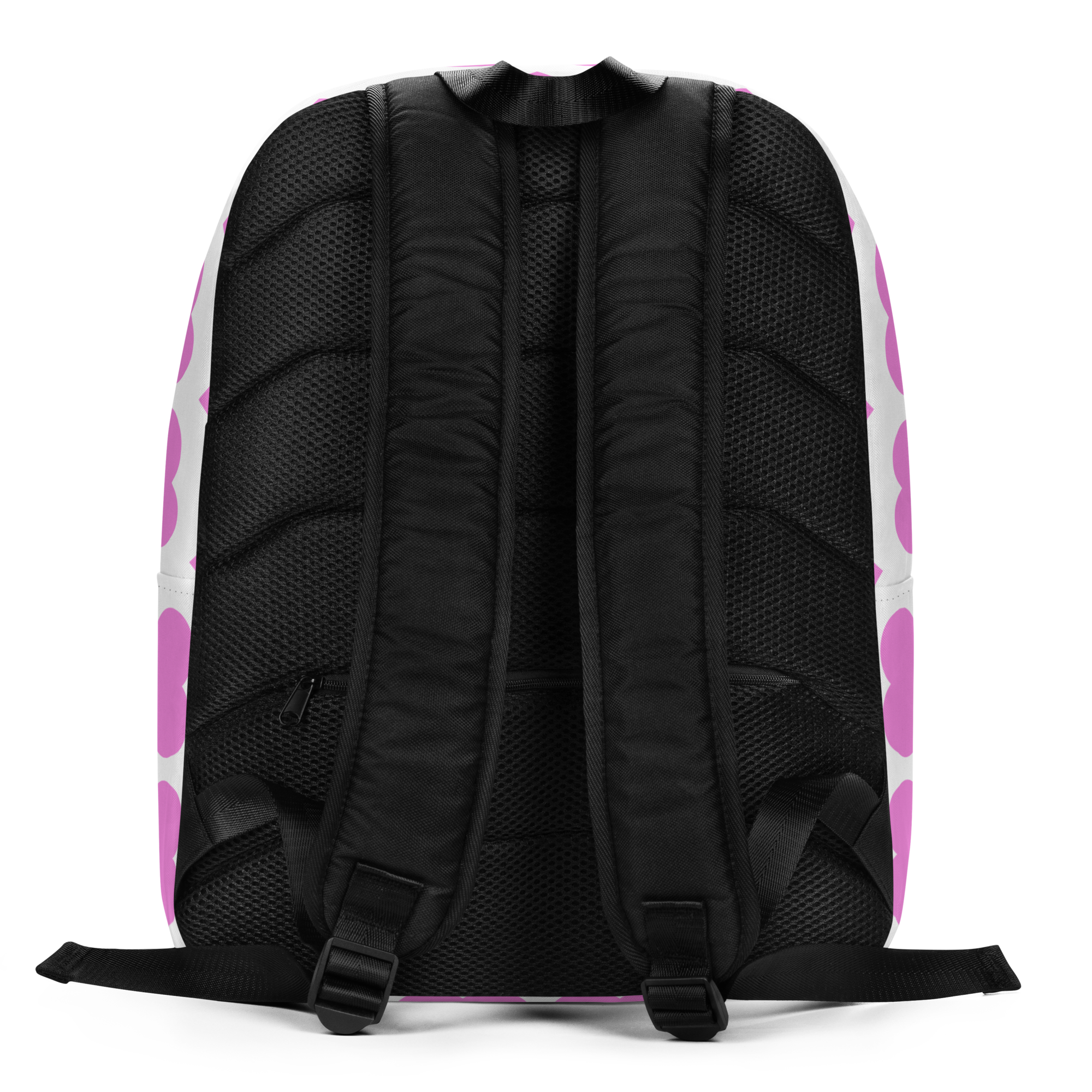 Fiona Flutter Pixie Backpack by Coco Pixies with a Black girl pixie and pink signature heart pattern