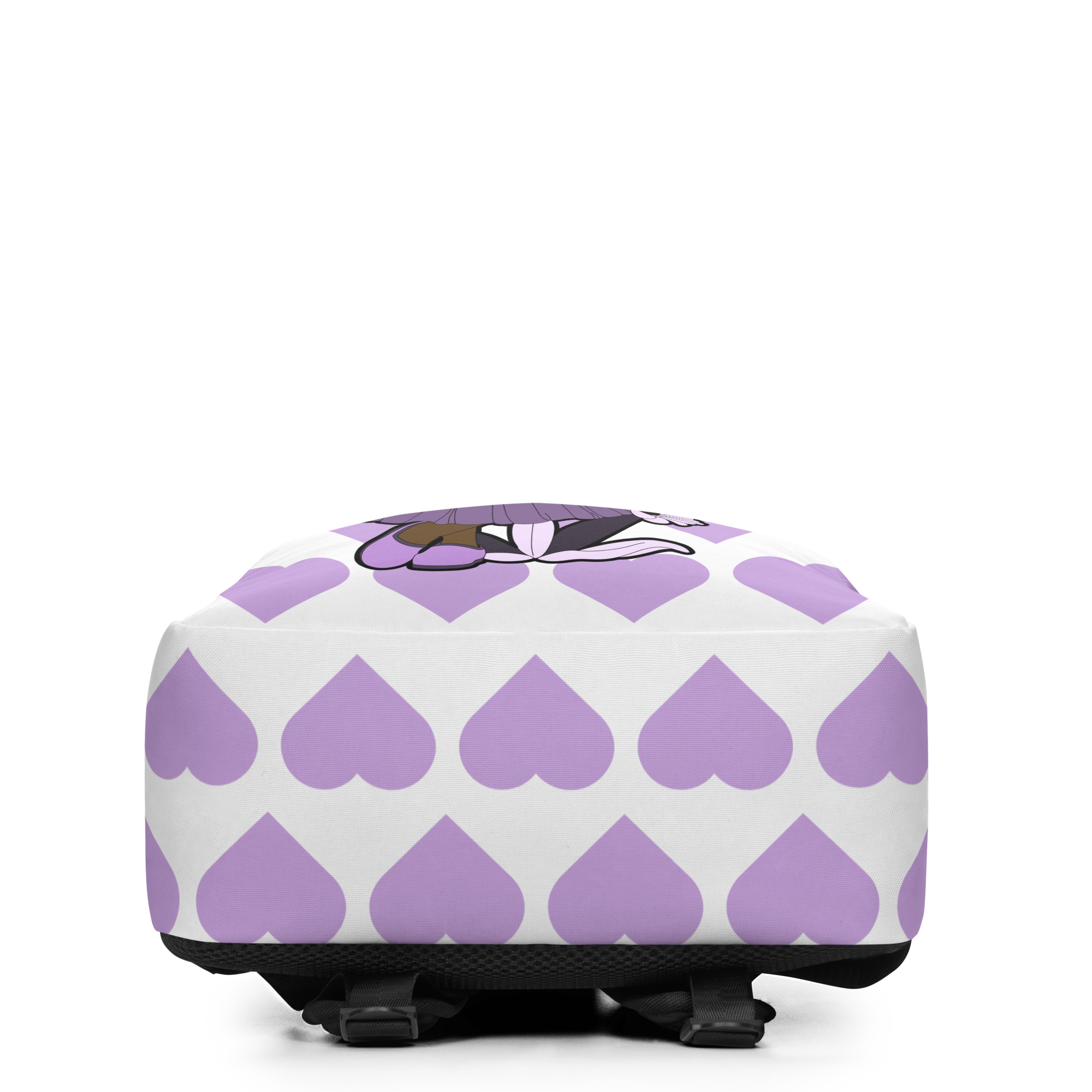 Marvelous Mia Pixie Backpack by Coco Pixies with a Black girl pixie, purple wings and lavender signature heart pattern
