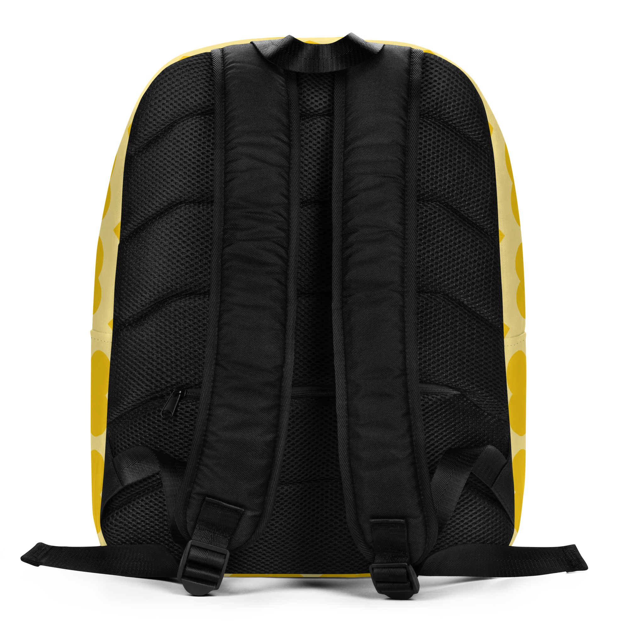 Blissful Brandie Pixie Backpack by Coco Pixies with golden yellow hearts, curly-haired Black girl pixie and yellow wings