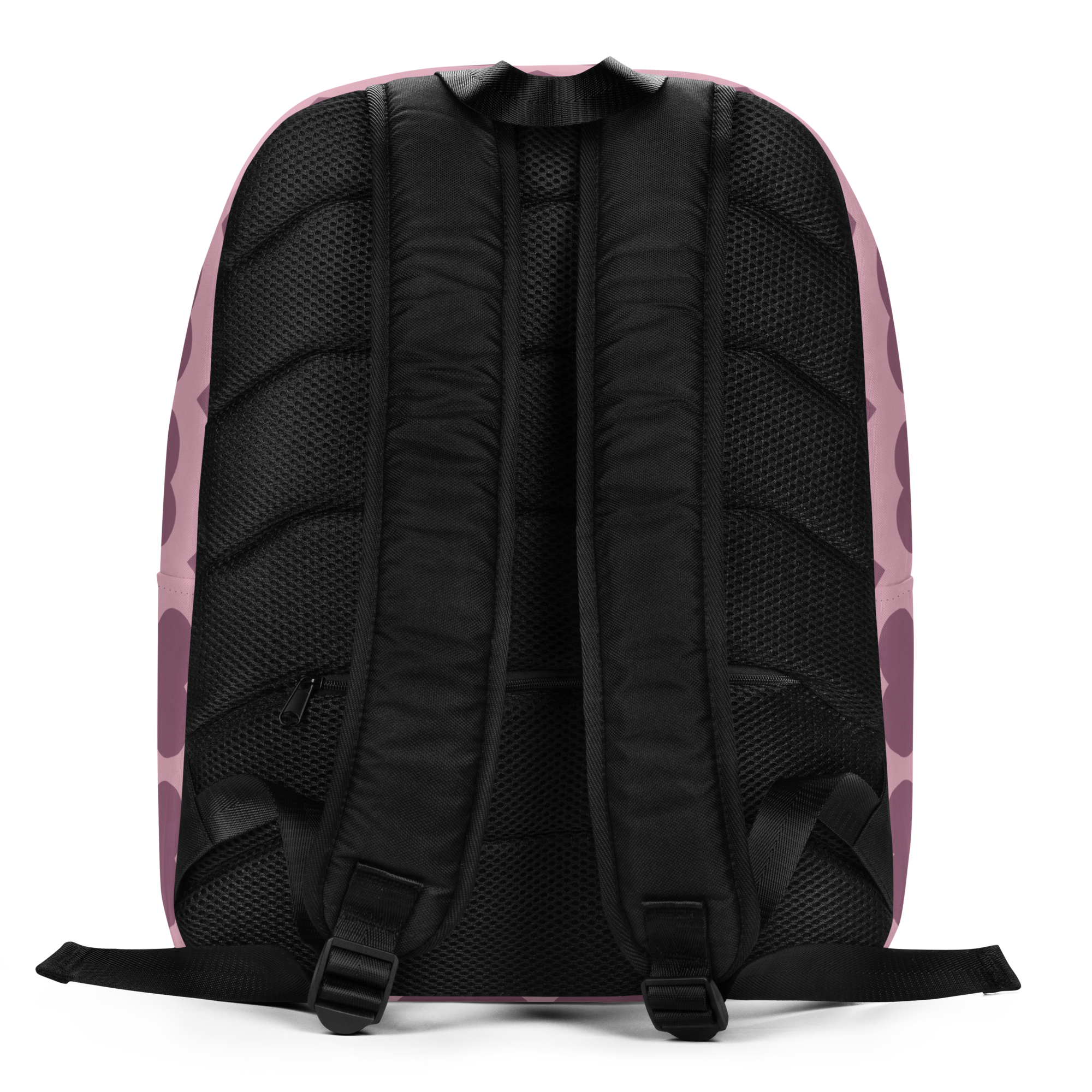 Darling Daphne Pixie Backpack by Coco Pixies featuring a Black girl pixie and mauve signature heart pattern.