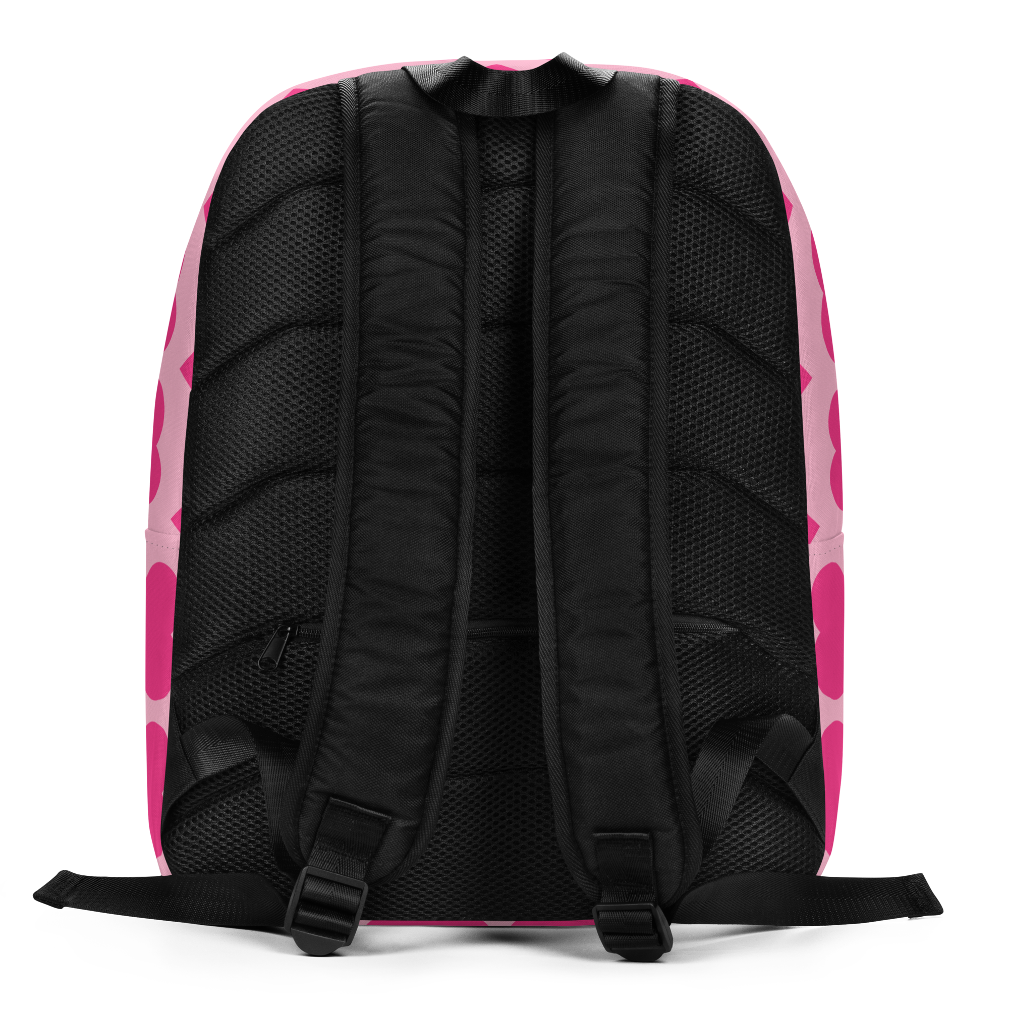 Glitzy Gracelynn Pixie Backpack by Coco Pixies with bubblegum pink hearts, afro puffs and pink wings
