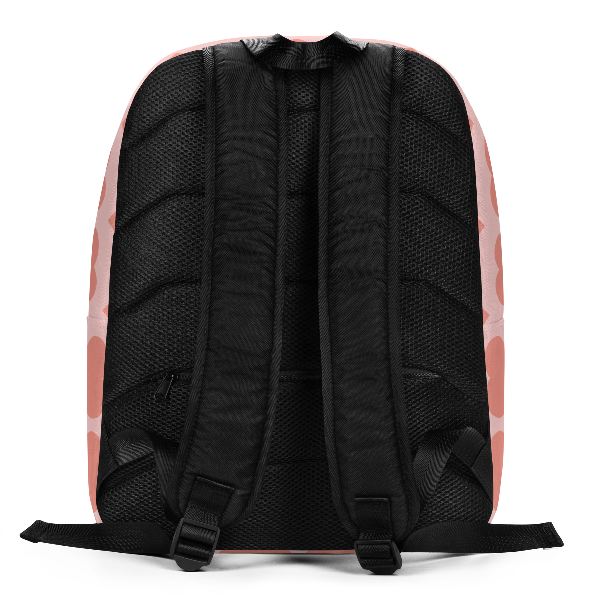 Lovely Layla Pixie Backpack by Coco Pixies with coral hearts, afro puffs, layered wings and petal dress