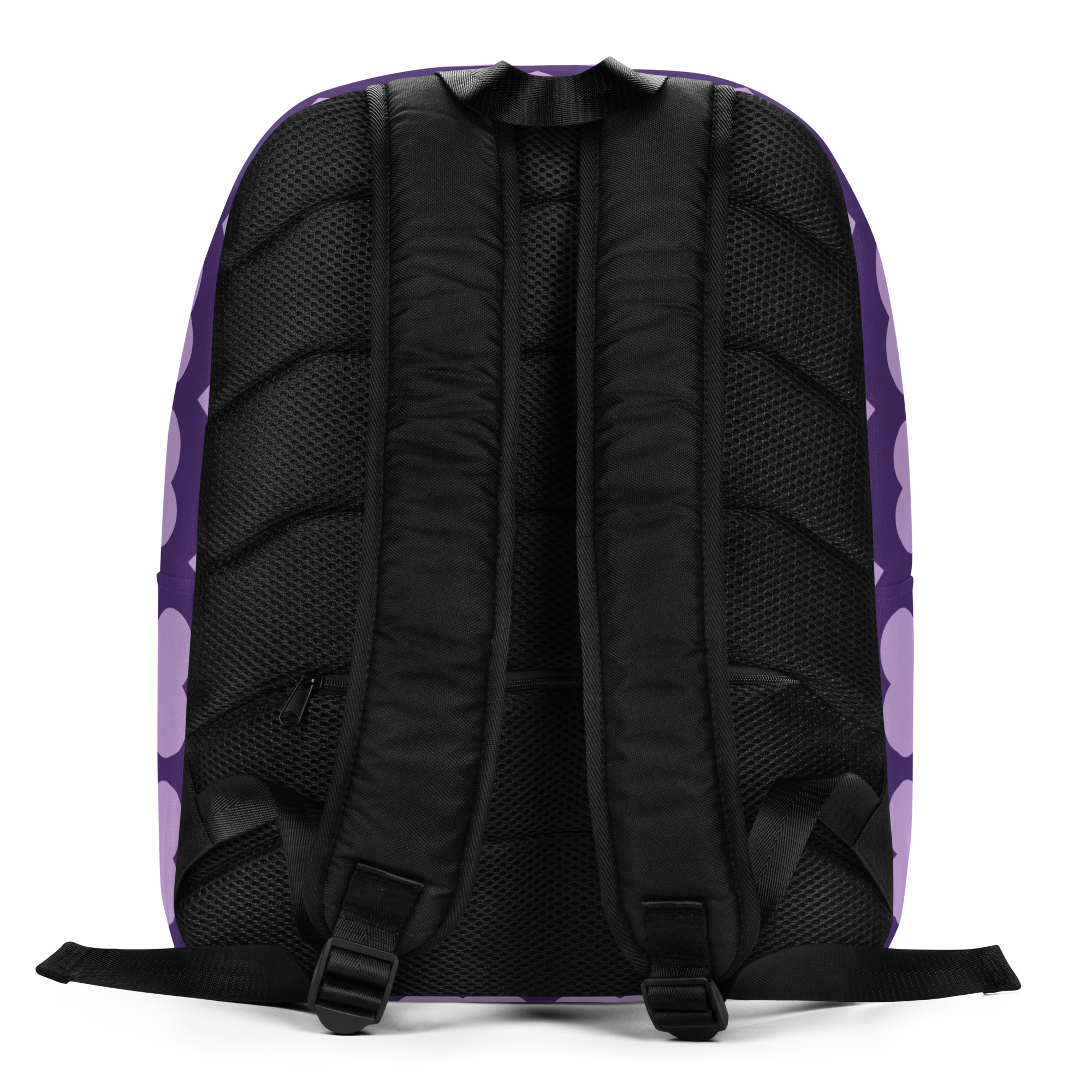 Marvelous Mia Pixie Backpack by Coco Pixies with Black girl character art and a purple signature heart pattern