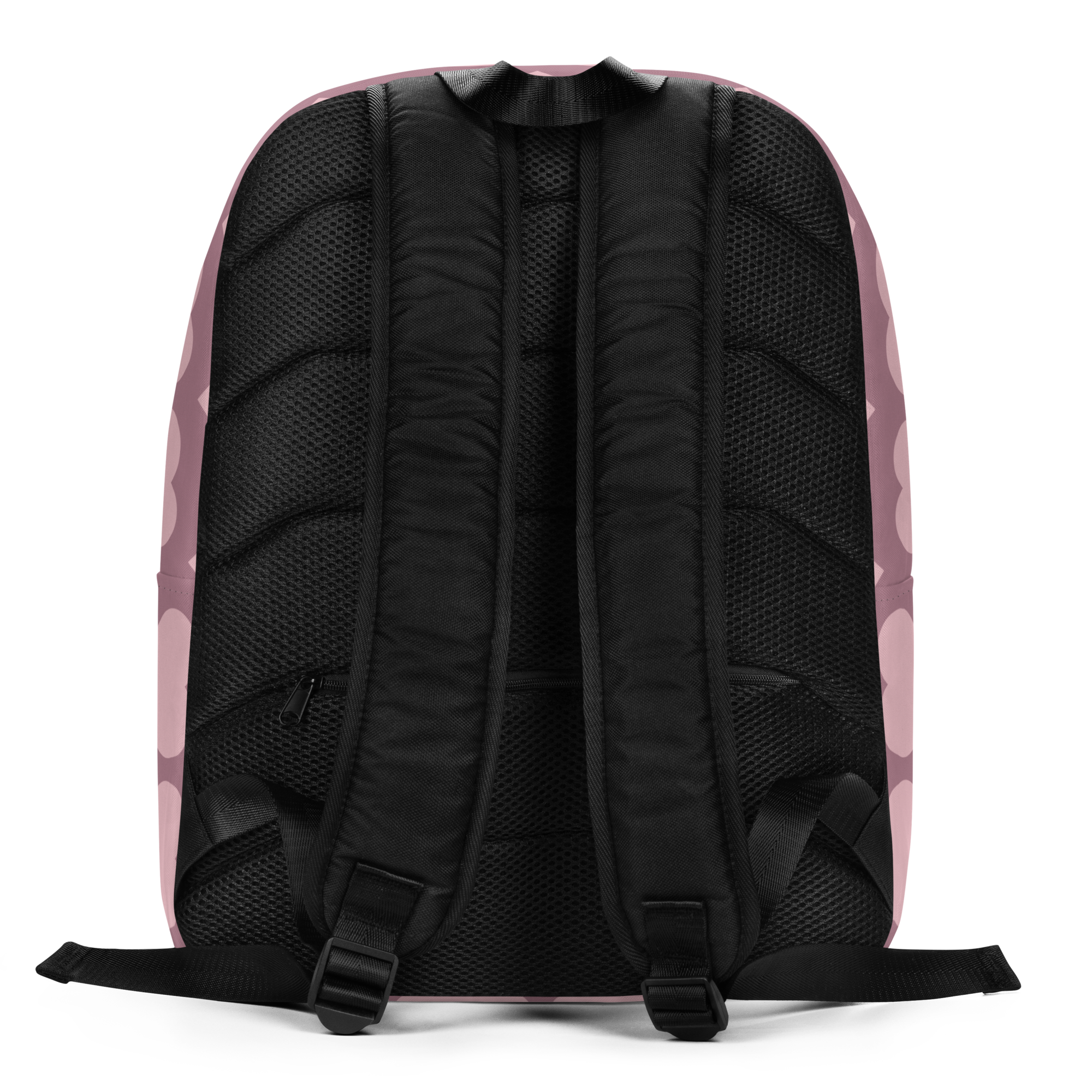 Penelope Pixie Backpack by Coco Pixies with a Black girl character and dusty rose signature heart pattern