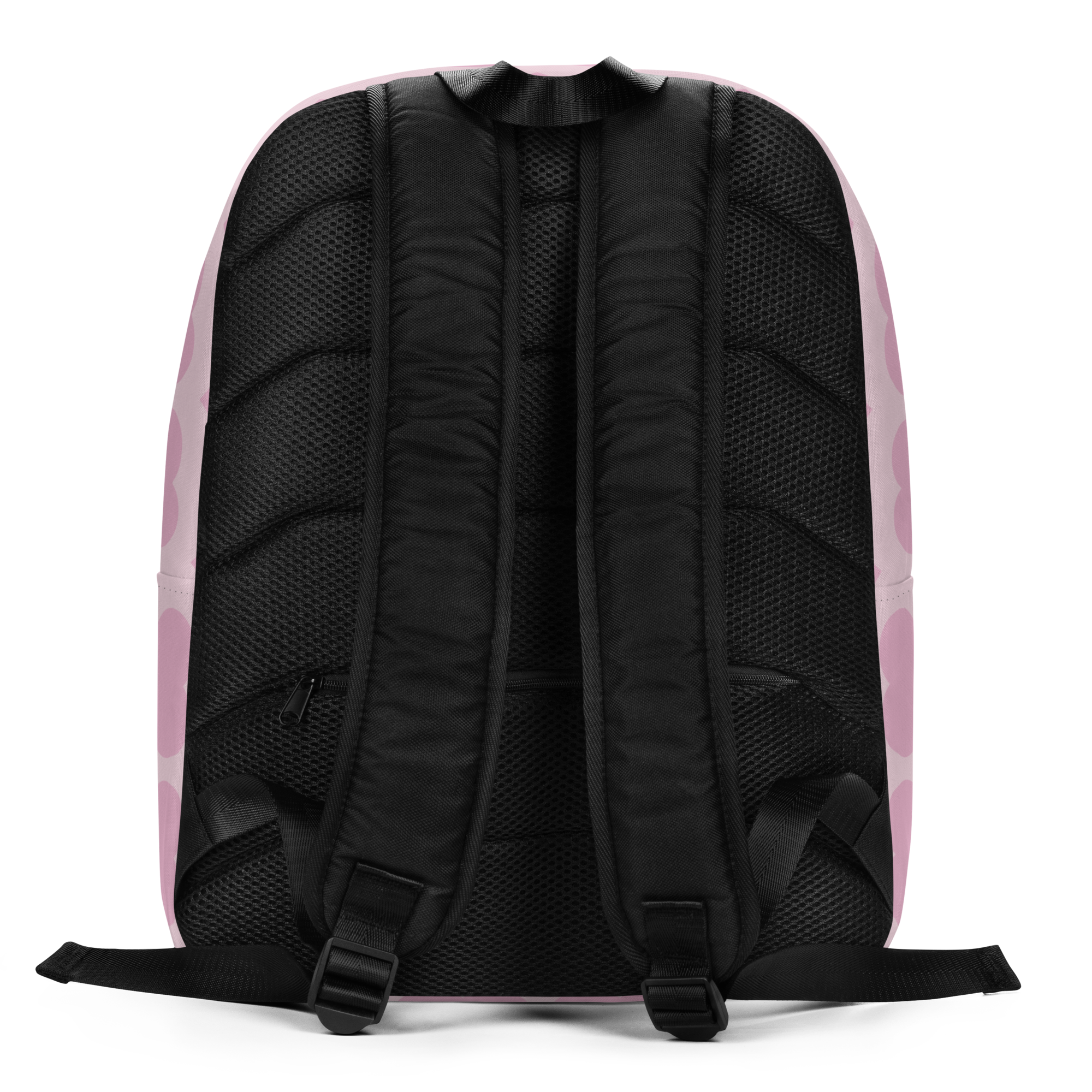 Tara Twinkle Pixie Backpack with Coco Pixies Blush Pink Signature Heart Pattern and floral artwork