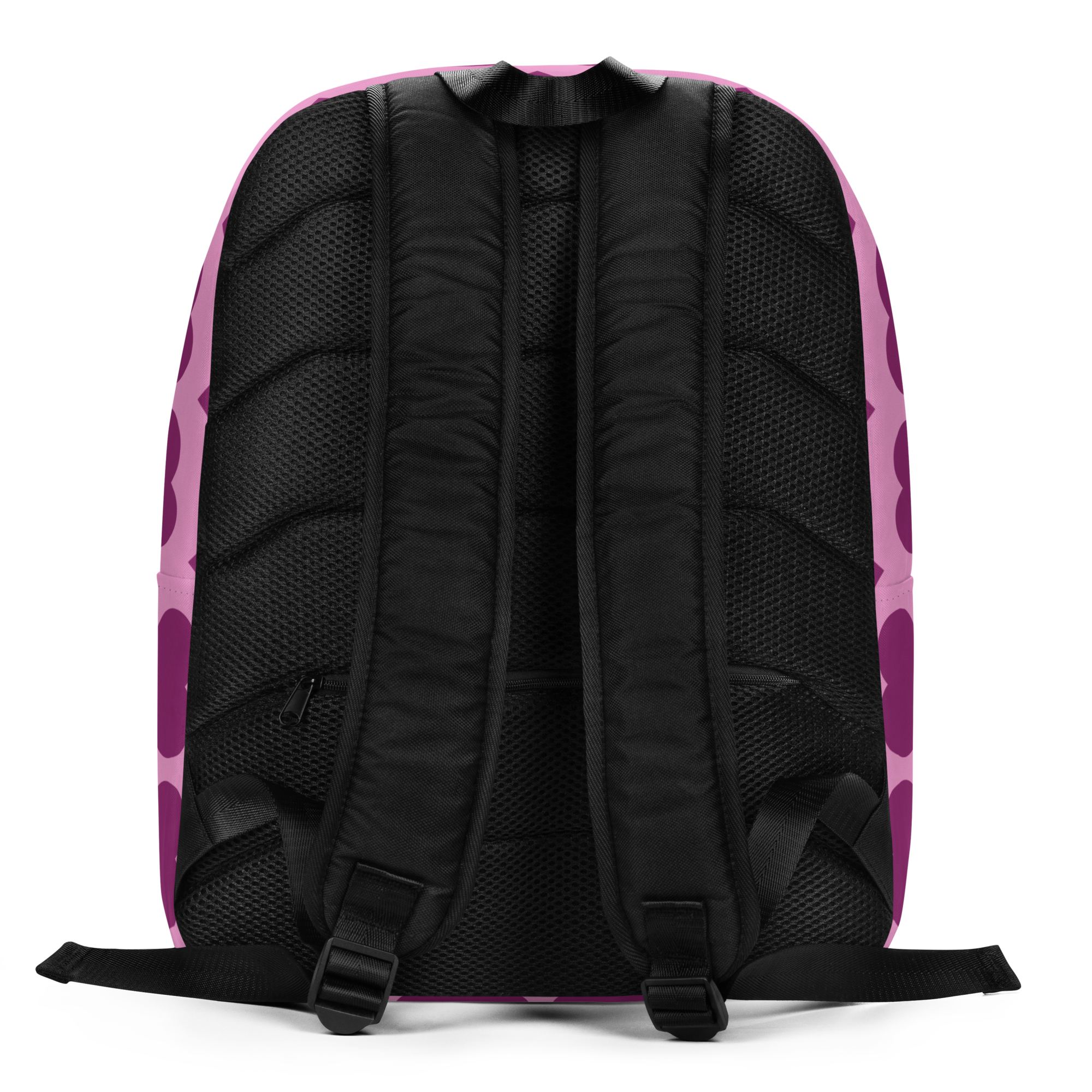 Teonna Twinklepuff Pixie Backpack by Coco Pixies featuring pink wings and a berry Signature Heart Pattern.