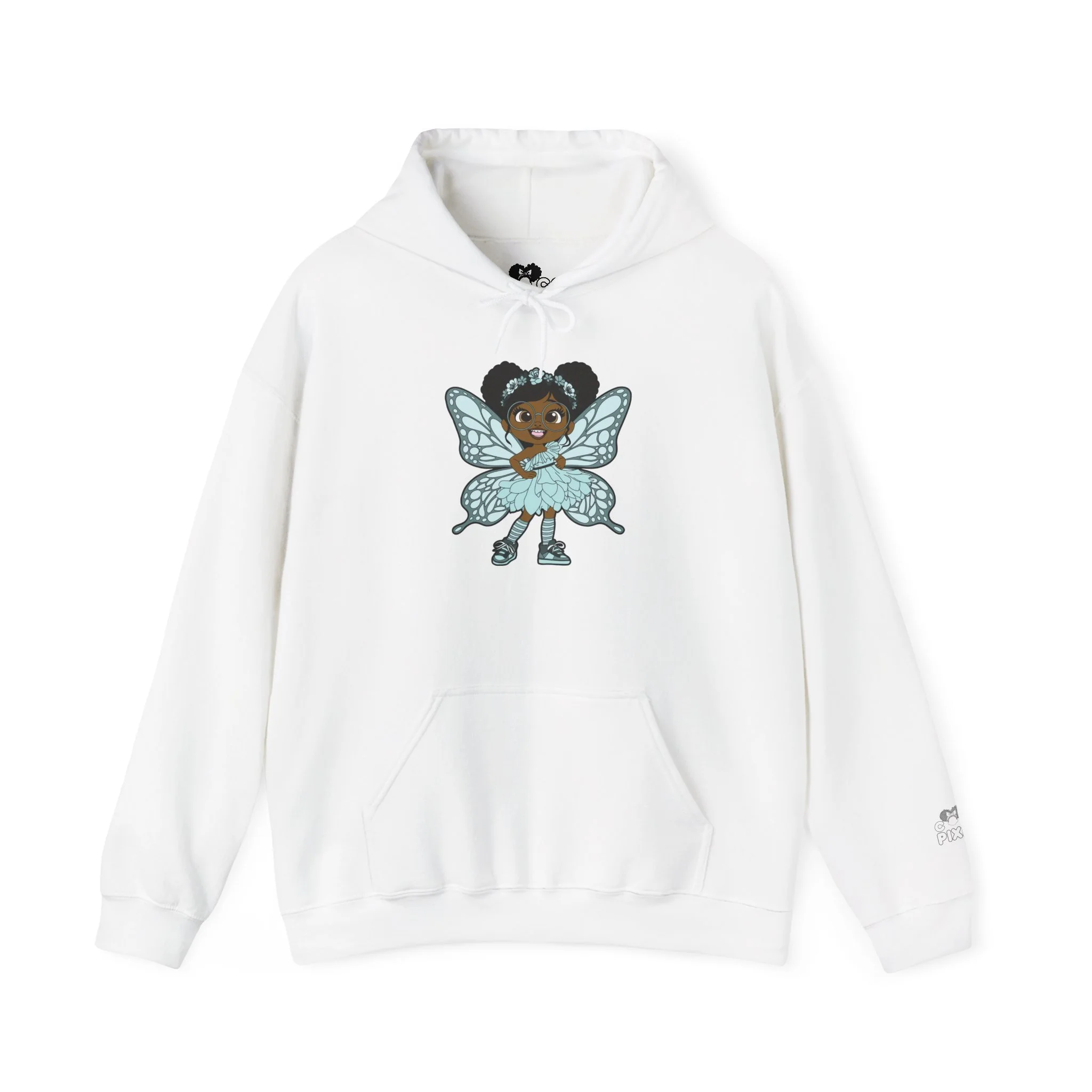 JoJo Jollypuff Pixie Signature Hoodie Sweatshirt - Coco Pixies Character Graphic Pullover, ADULT SIZE