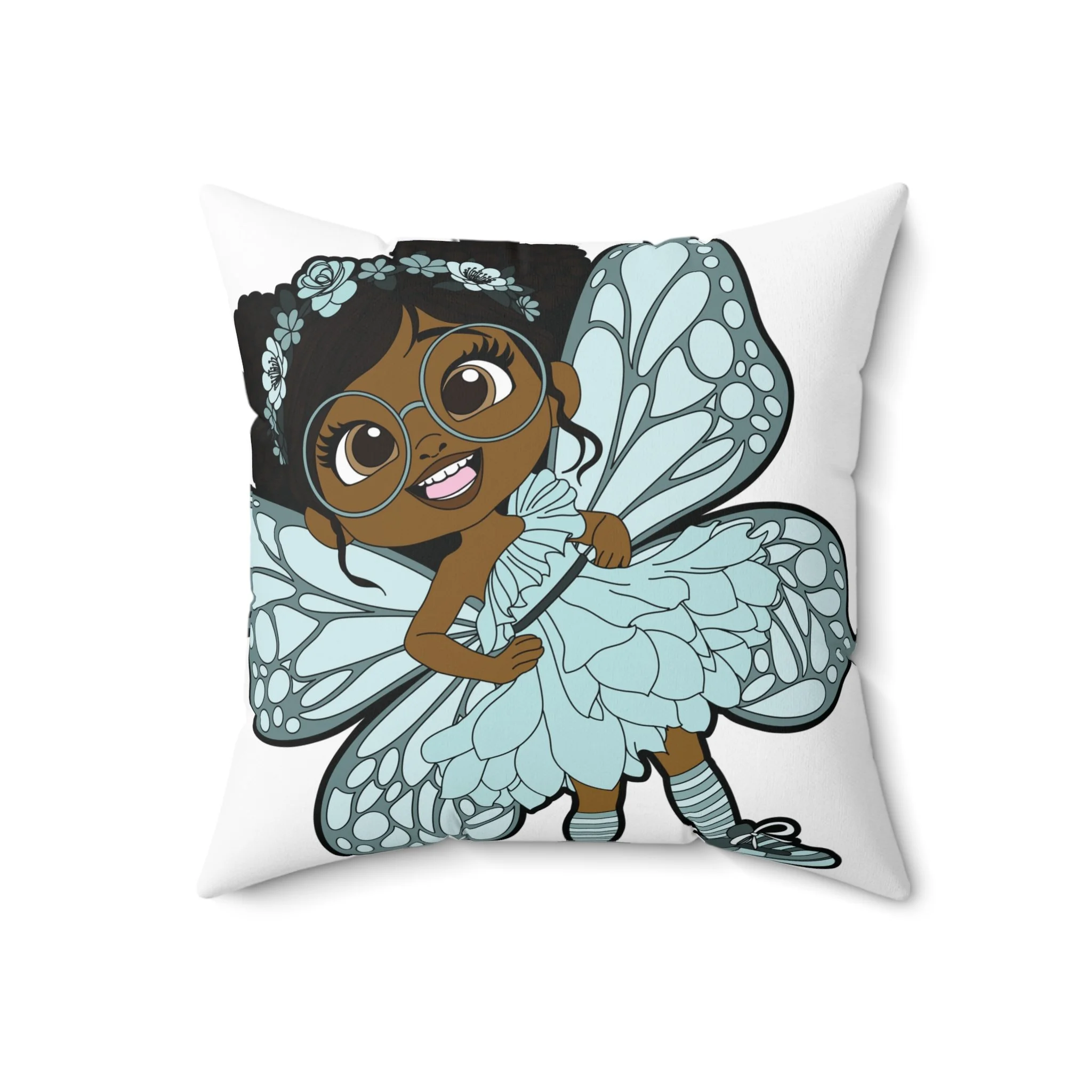 JoJo Jollypuff Pixie Throw Pillow - Coco Pixies Decorative Accent Pillow 18" x 18"