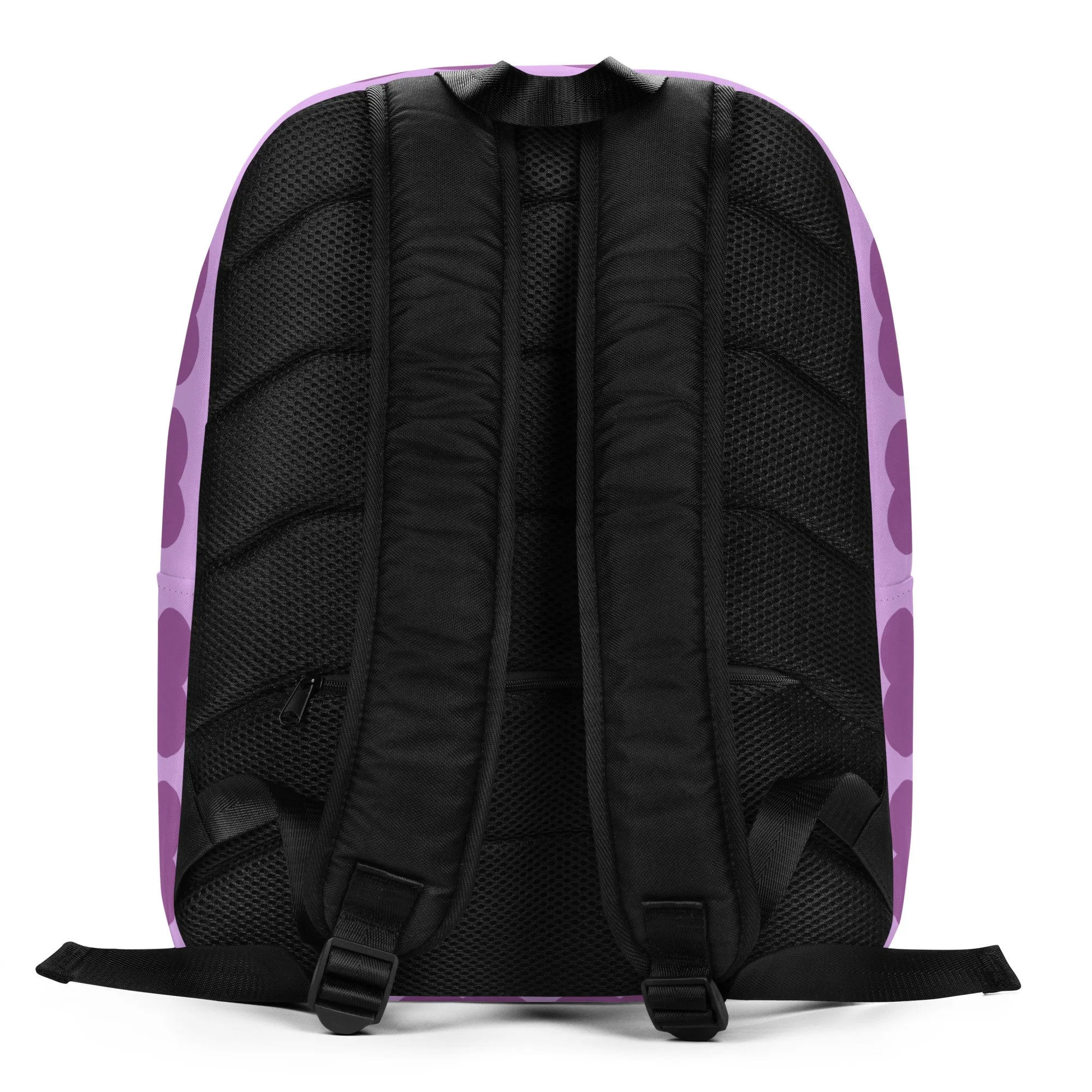 Amber Amazingpuff Pixie Backpack by Coco Pixies with Black girl pixie character and lavender Signature Heart Pattern