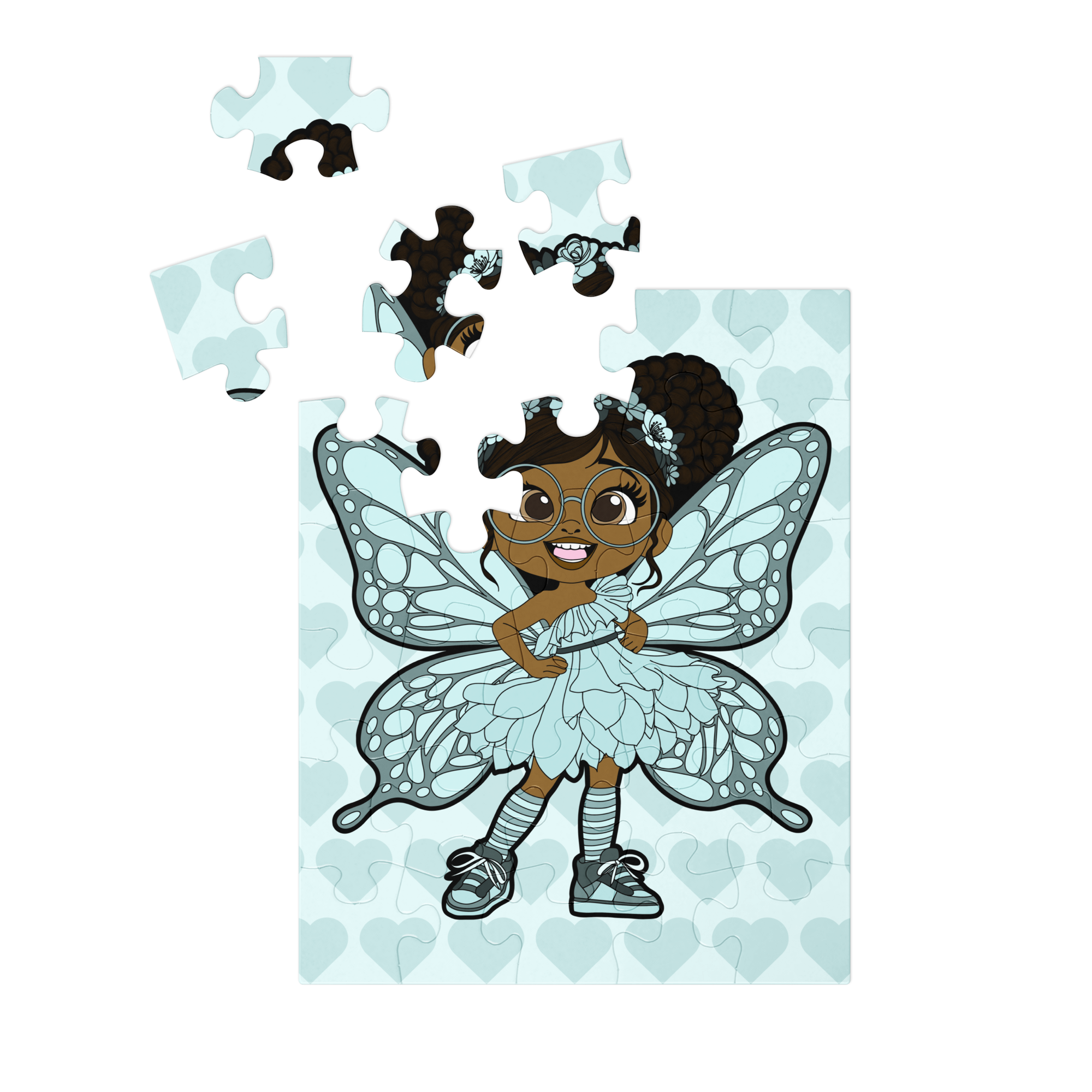 JoJo Jollypuff Pixie 30 Piece Jigsaw Puzzle - Coco Pixies Signature Heart Pattern