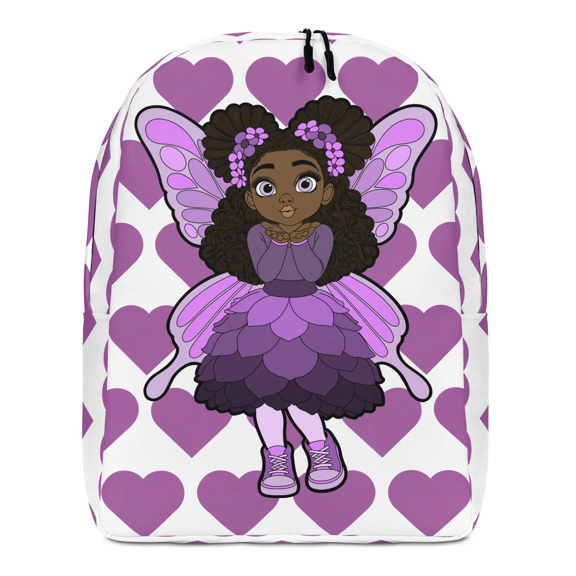 Amber Amazingpuff Pixie Backpack - Coco Pixies Signature Heart Pattern