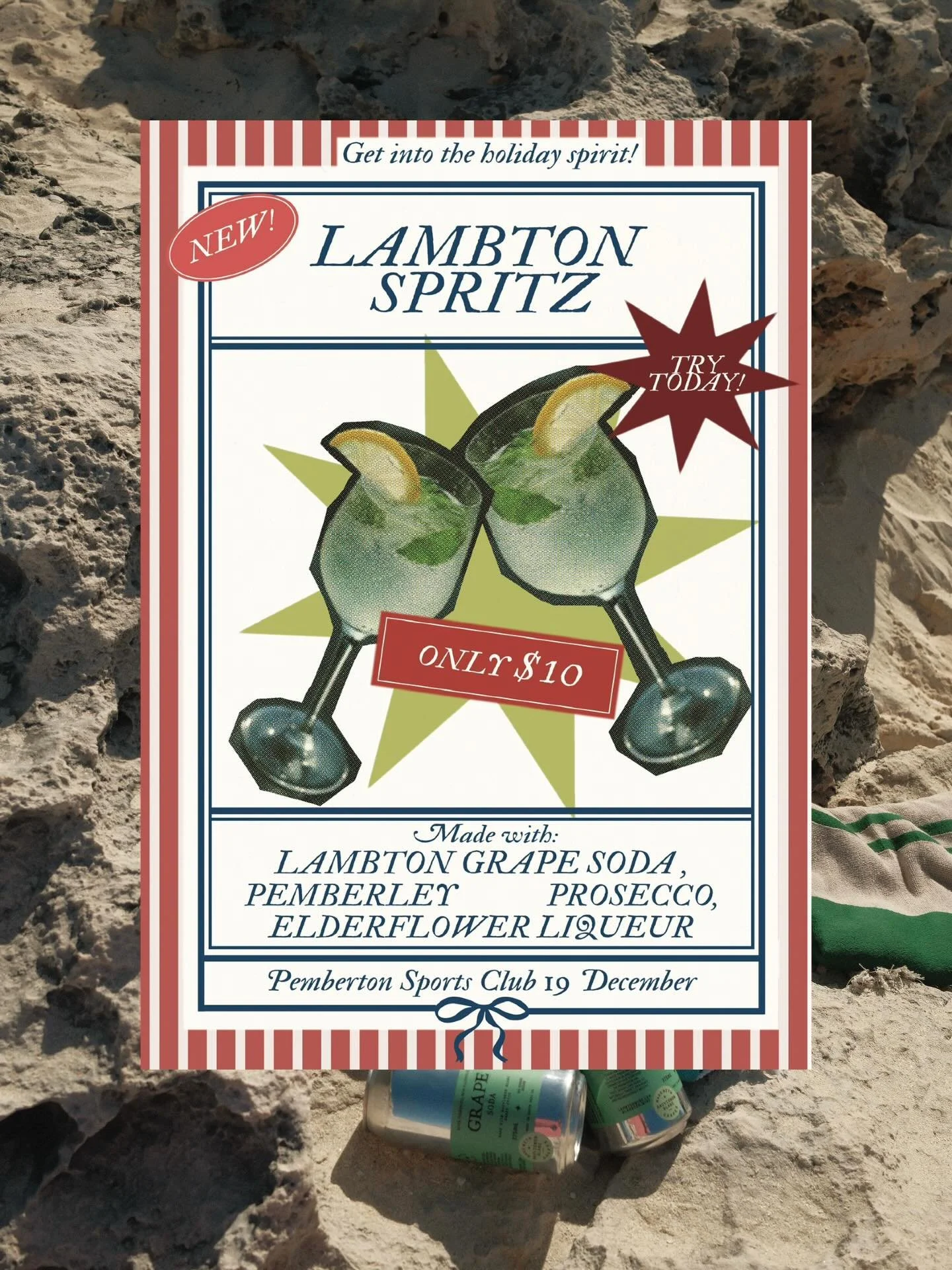 Join us this Friday 19 December at the Pemberton Sports Club where we will be around slinging our new cocktail we&rsquo;re calling the ✨ Lambton Spritz✨! It&rsquo;s floral and refreshing and made with our Lambton Grape soda!
Rieslings are also availa