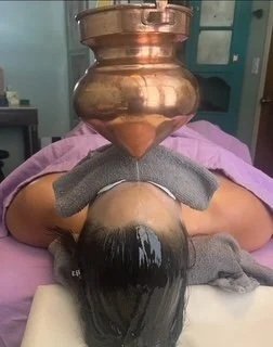warm oil shirodhara in nevada city california