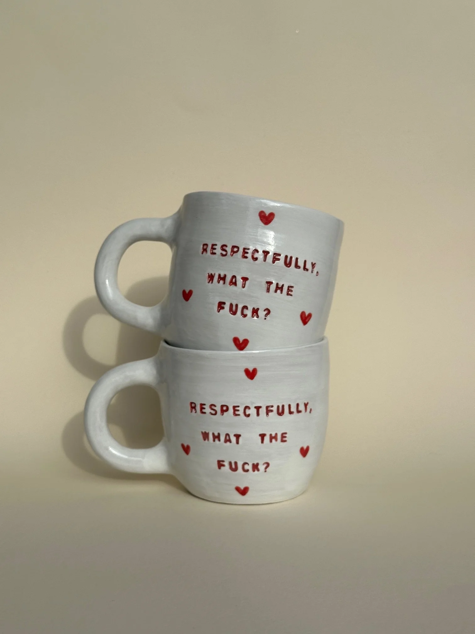 'RESPECTFULLY, WHAT THE FUCK' mug
