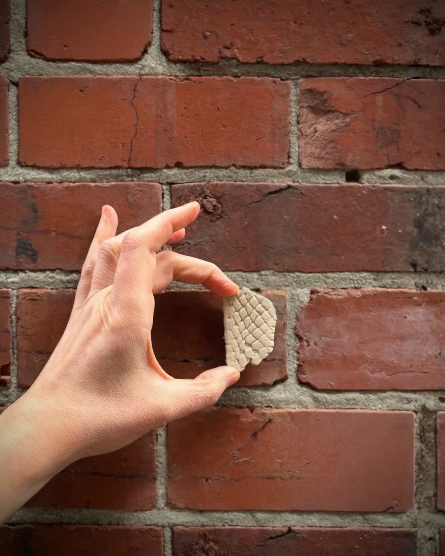 Taking surface language out of the studio. I&rsquo;ve been working on how ceramic surfaces behave when they meet the city.