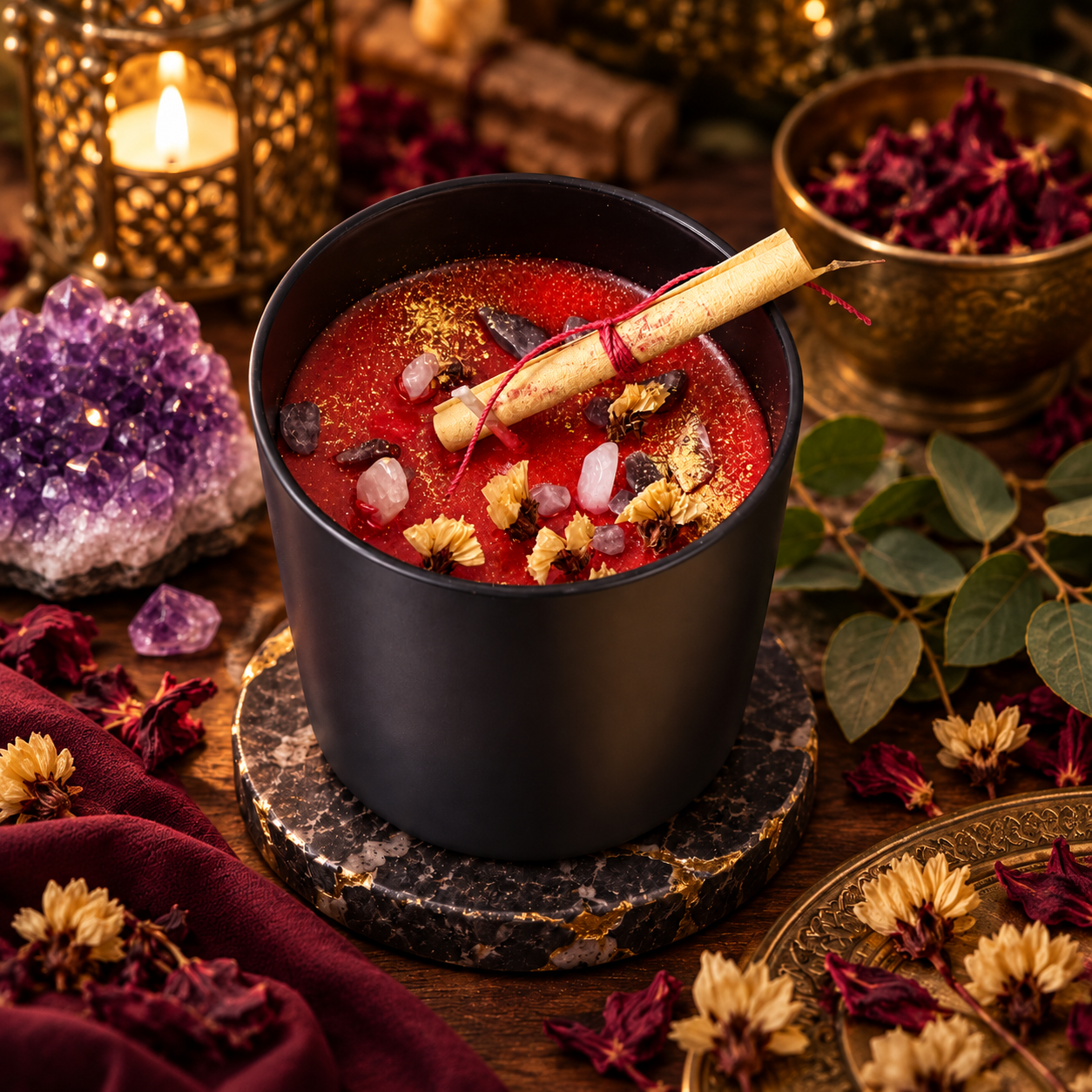 [Love and Relationship Harmony  和合姻缘] Enssential Oil Ritual Candle