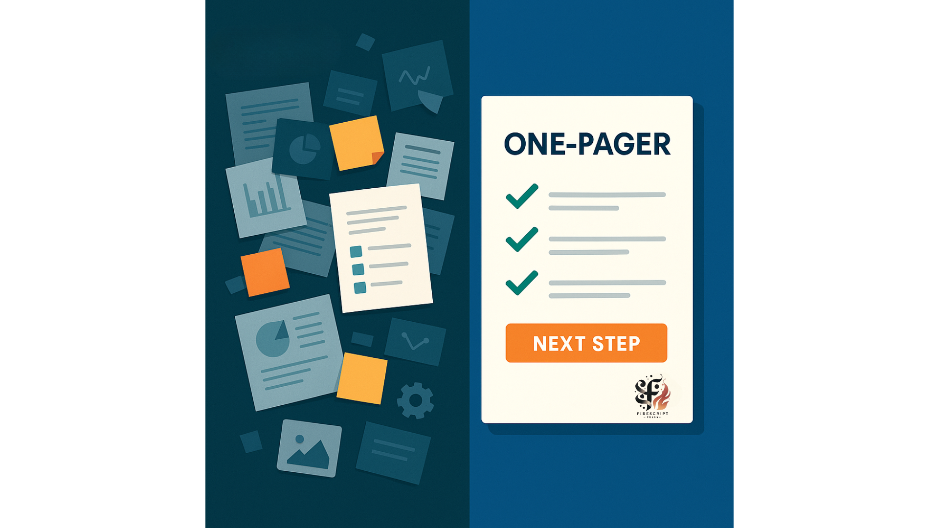 The Power of a One-Pager: Simple Clarity for Big Ideas