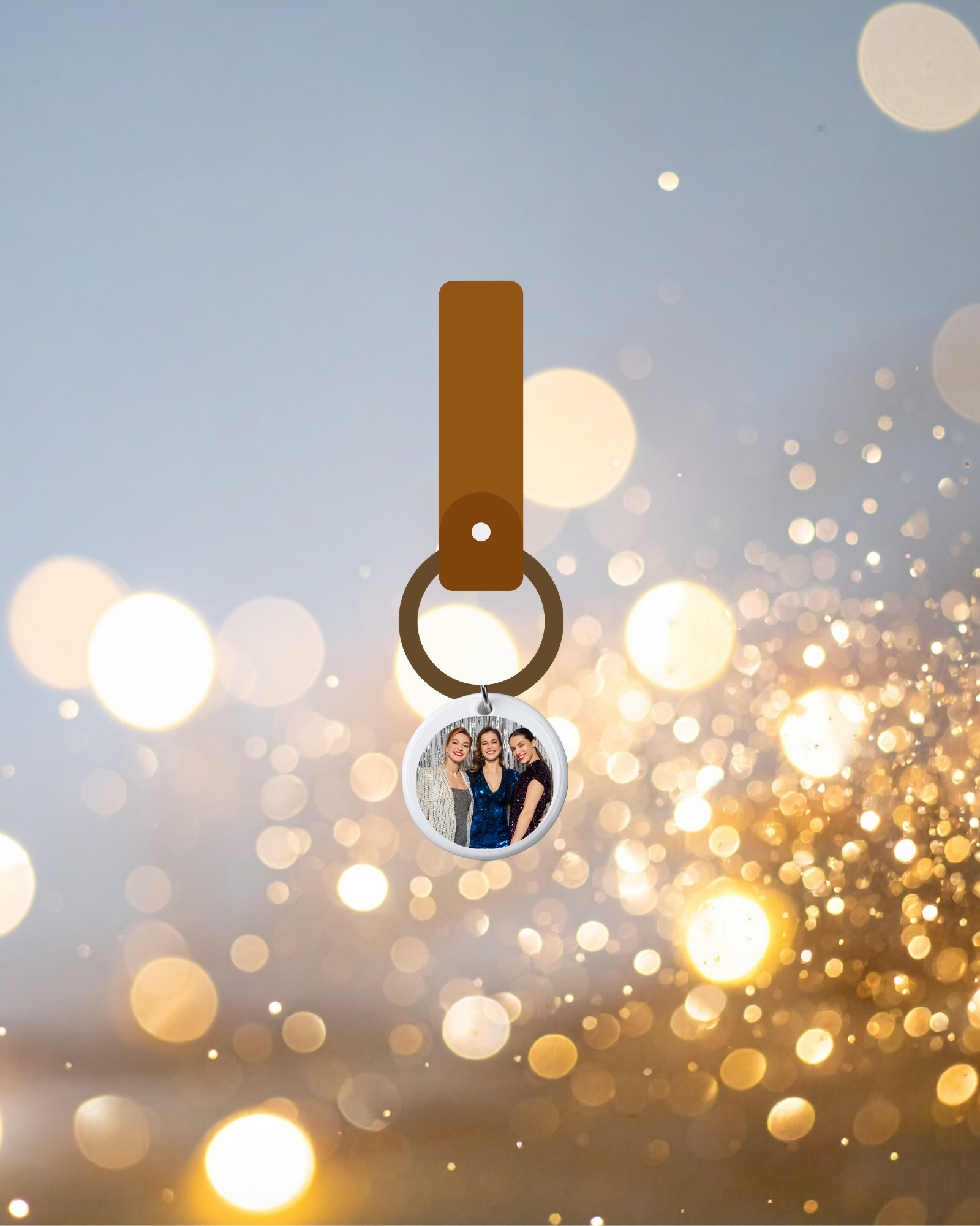 Keychain Golden Glow Photo Booth
