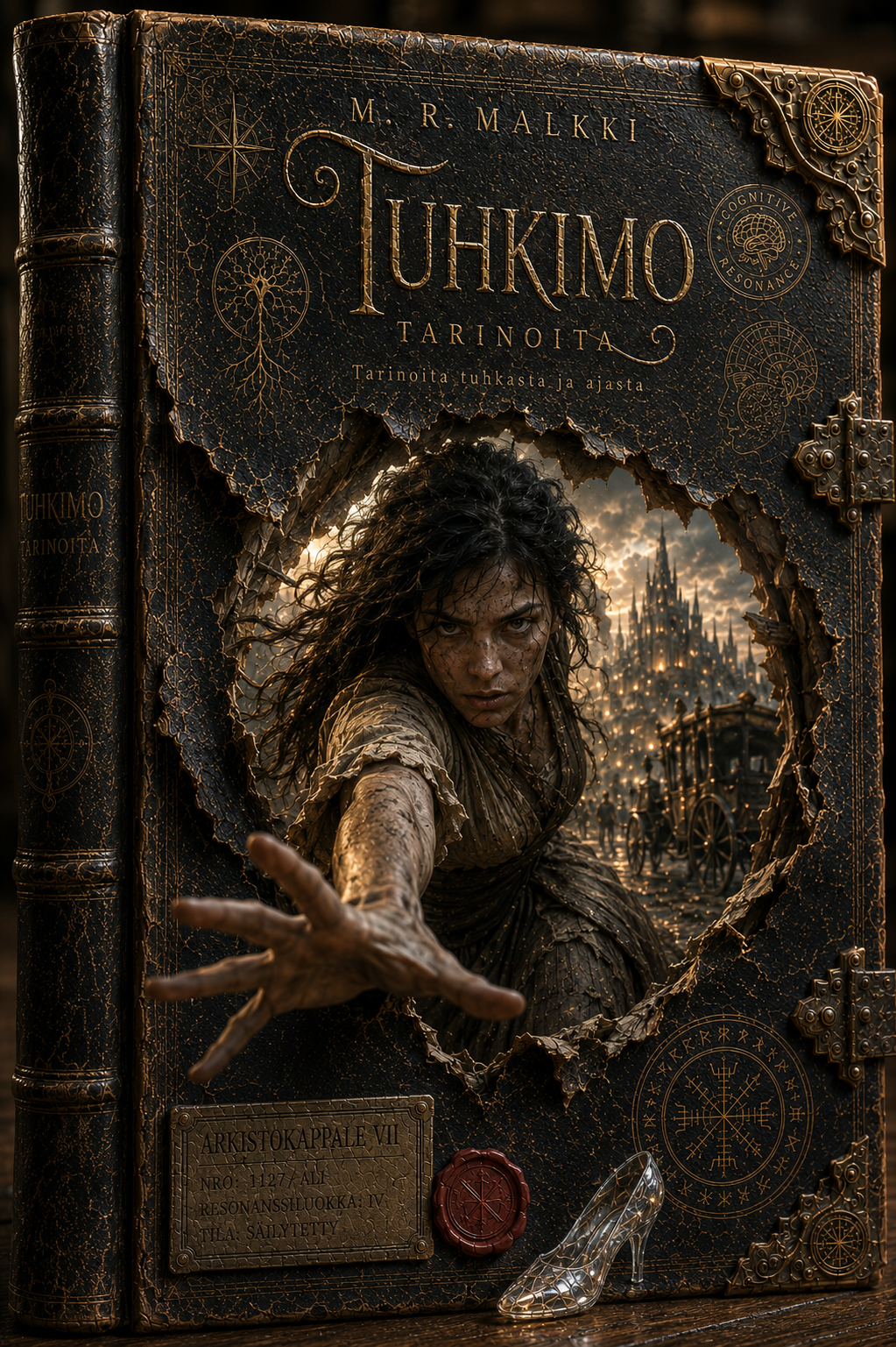 Tuhkimo – Tarinoita tuhkasta ja ajasta, M. R. Malkki, kirjan kansikuva.