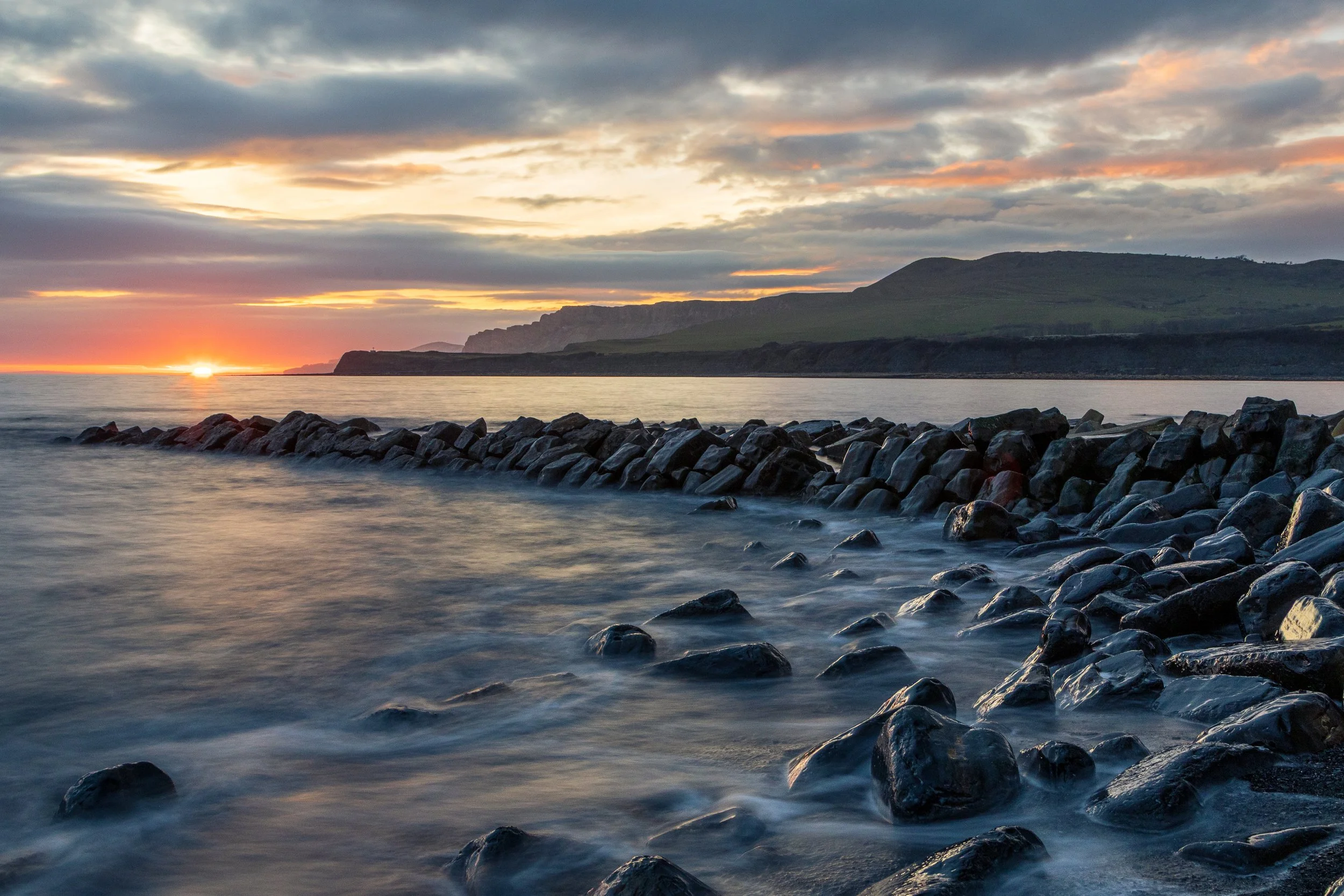 Kimmeridge Bay sunset 