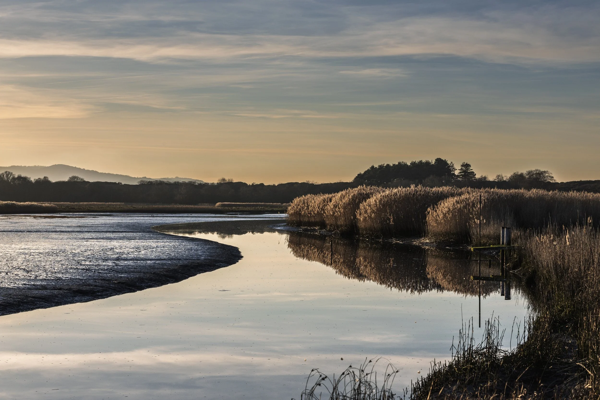 Winter skies on the Wytch Channel - a lesser known part of Poole Harbour