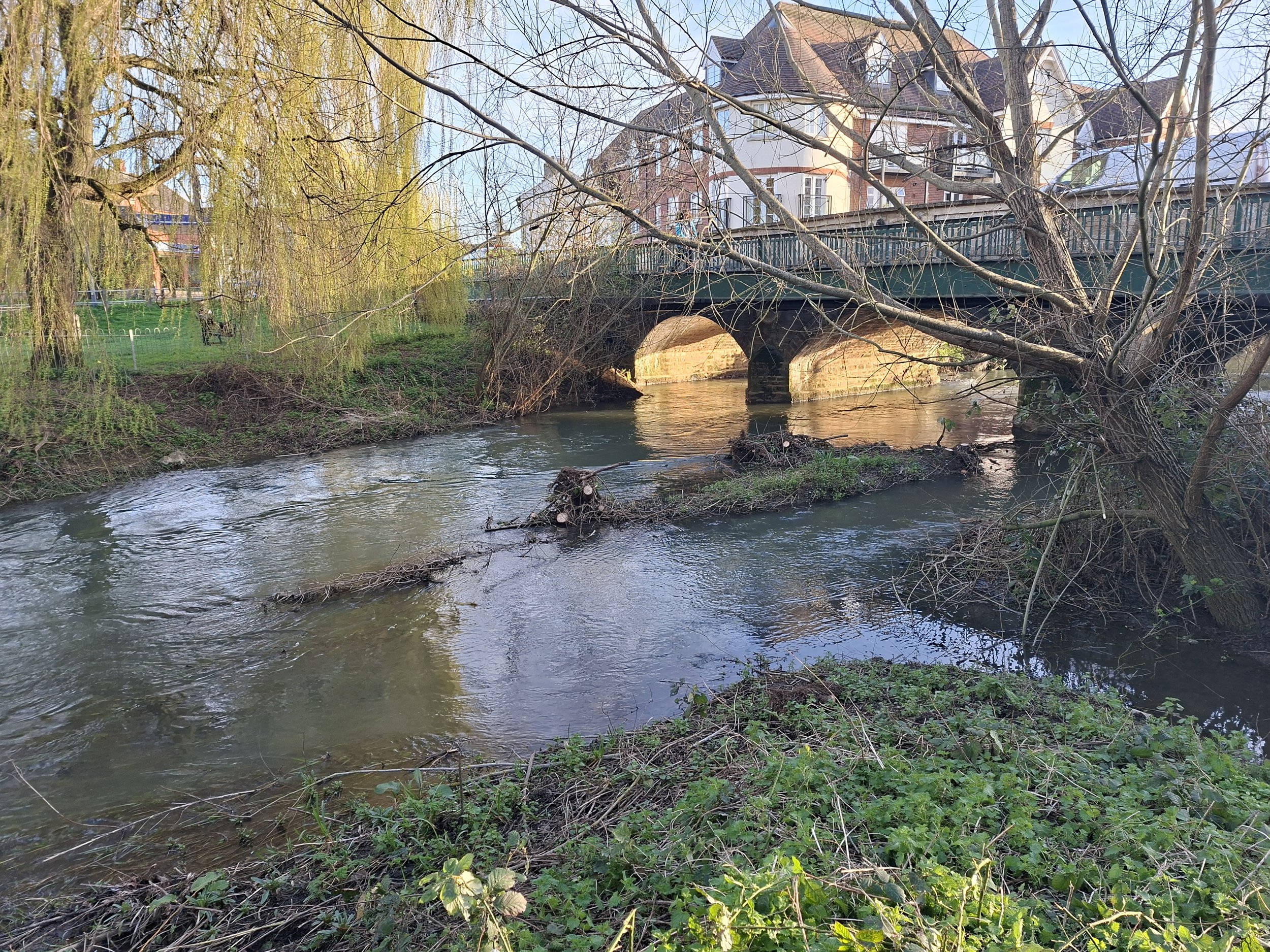 Looking back to London Road Bridge