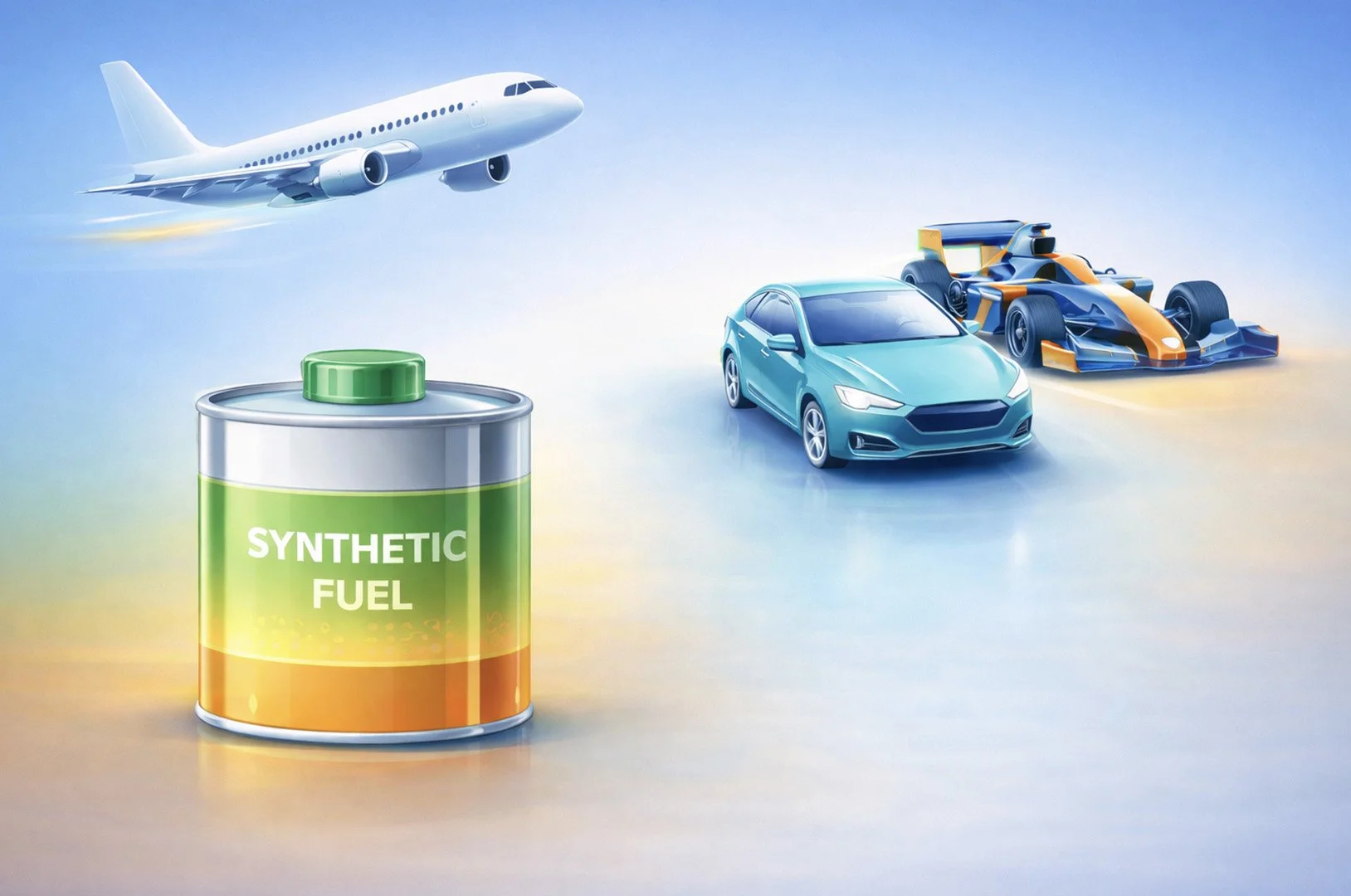 Synthetic fuel, planes, cars and motorsport