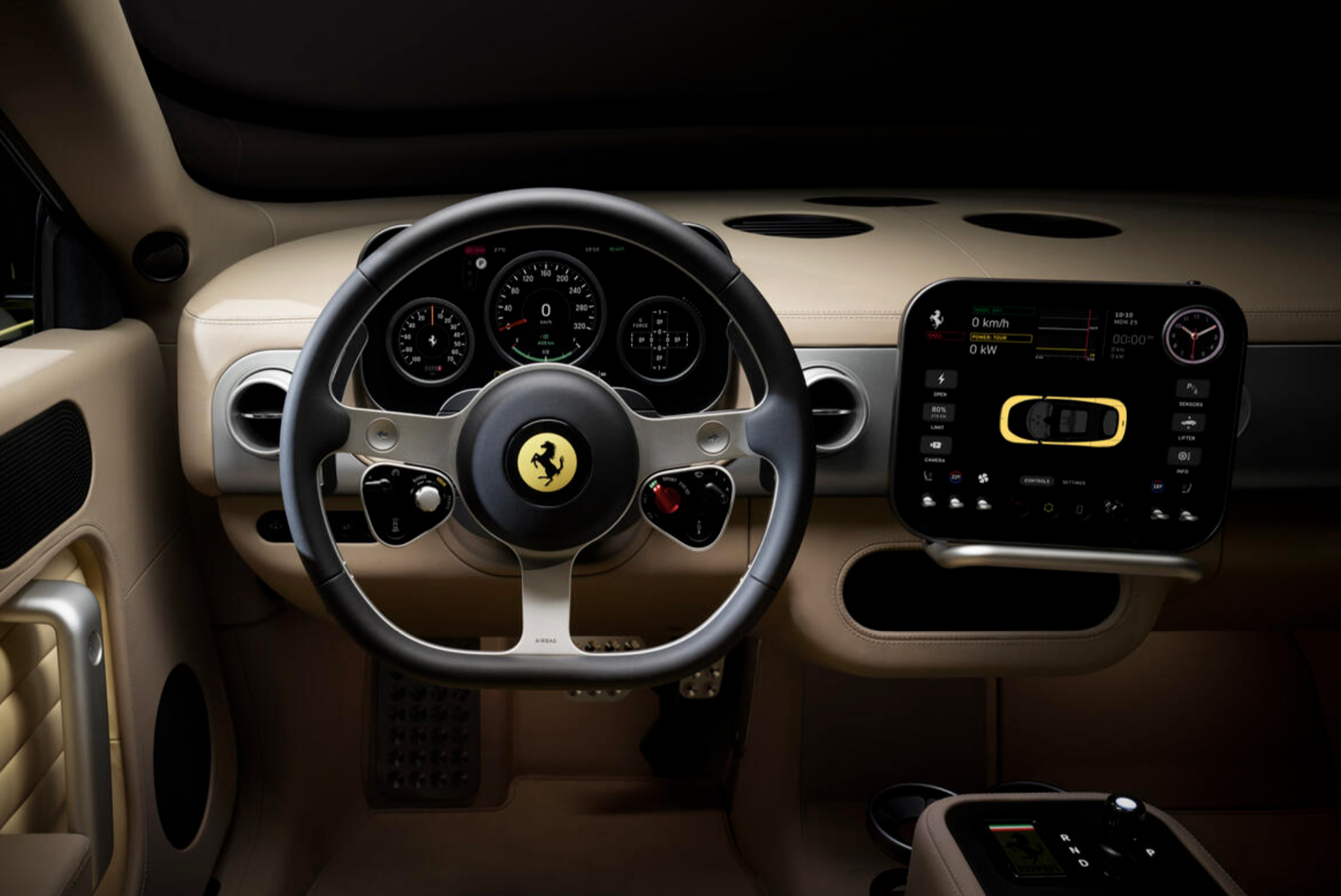 Ferrari Luce interior technology marketing