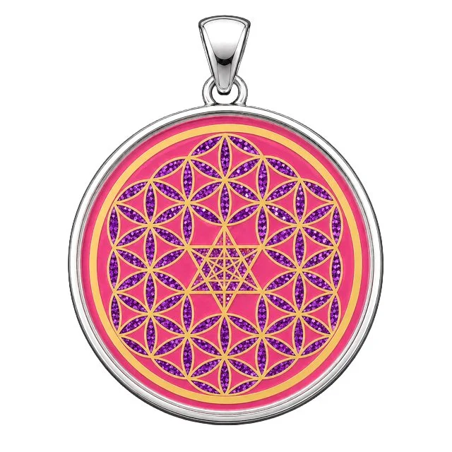 Rhodonite Transformational Shield – Pink & Purple