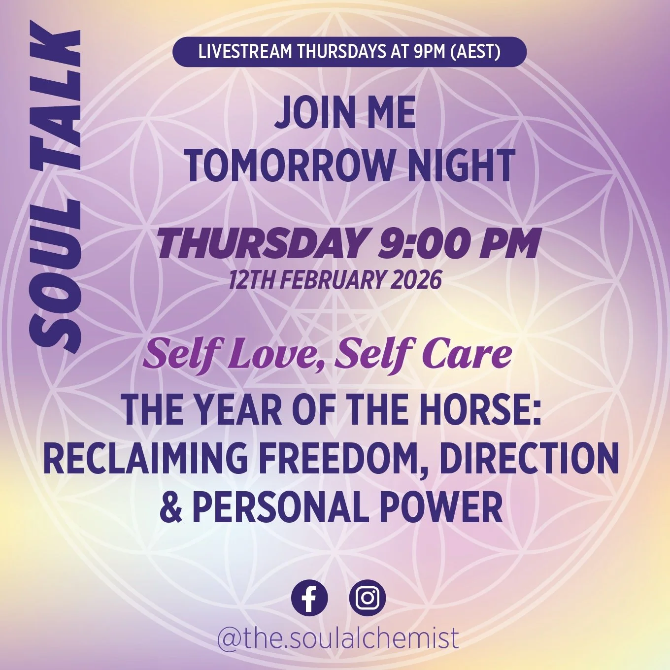 ✨ The Year of the Horse: Reclaiming Freedom, Direction &amp; Personal Power

This year calls for movement &mdash; but from truth, not pressure.

In this live, we&rsquo;ll talk about reclaiming your freedom, choosing your direction, and stepping into 
