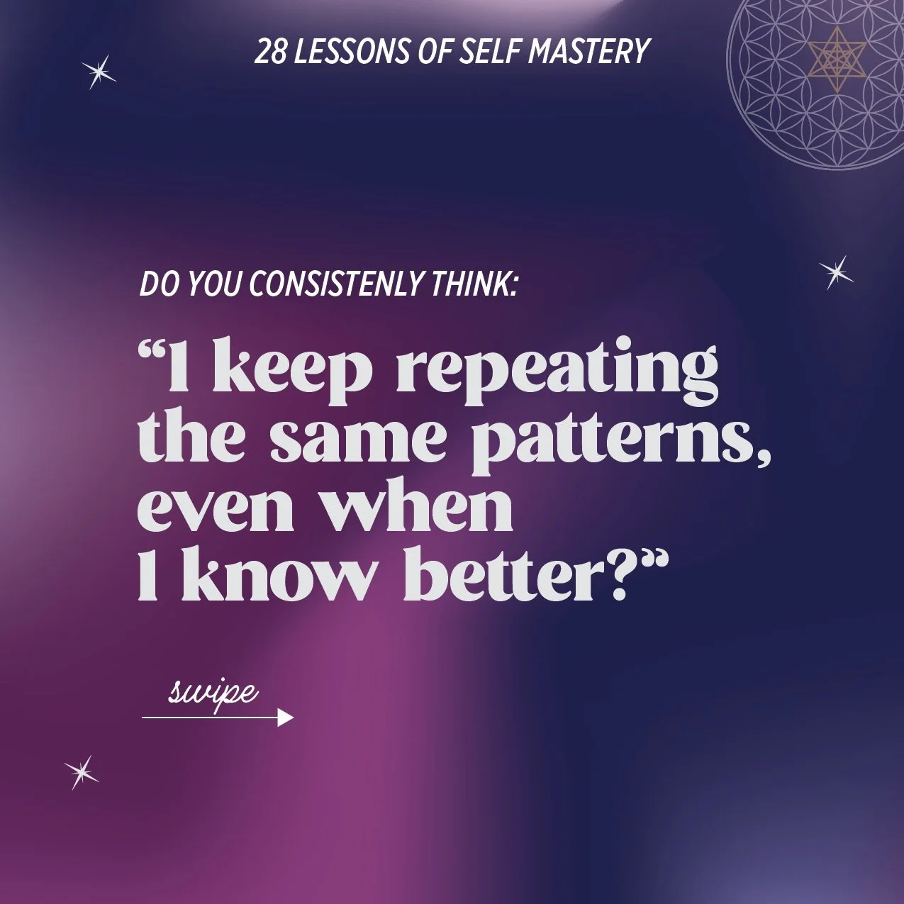 ✨ If you&rsquo;re tired of repeating the same emotional, spiritual, or behavioural patterns&hellip; this is your sign.

APRIL 7,14,21,28  2026 - SIGN UP TODAY!
NEW PRICE: $1,200

You don&rsquo;t have to keep feeling stuck.
You don&rsquo;t have to kee