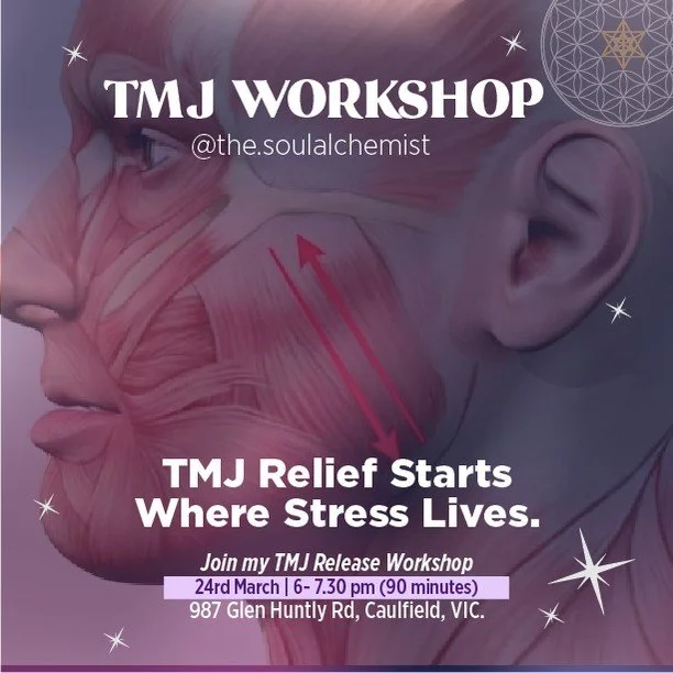 Jaw pain isn&rsquo;t just in your jaw.
It&rsquo;s stored stress.
Unspoken emotion.
A nervous system that hasn&rsquo;t felt safe enough to let go.

If you grind, clench, wake with headaches, feel facial tension, neck pain, or pressure behind the eyes 