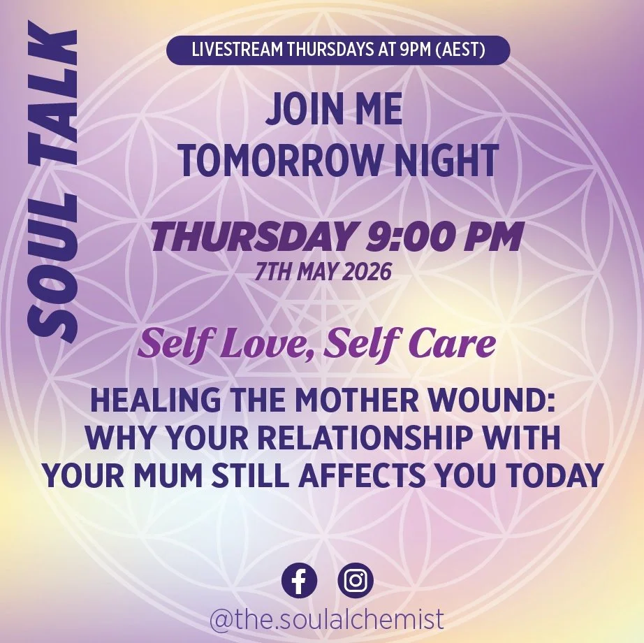 ✨ HEALING THE MOTHER WOUND ✨
Thursday 7th May | 9PM (Live Session)

If your relationship with your mum has ever felt complicated, distant, painful, or triggering&hellip; this live is for you.

Because the truth is &mdash; so many of the patterns you&