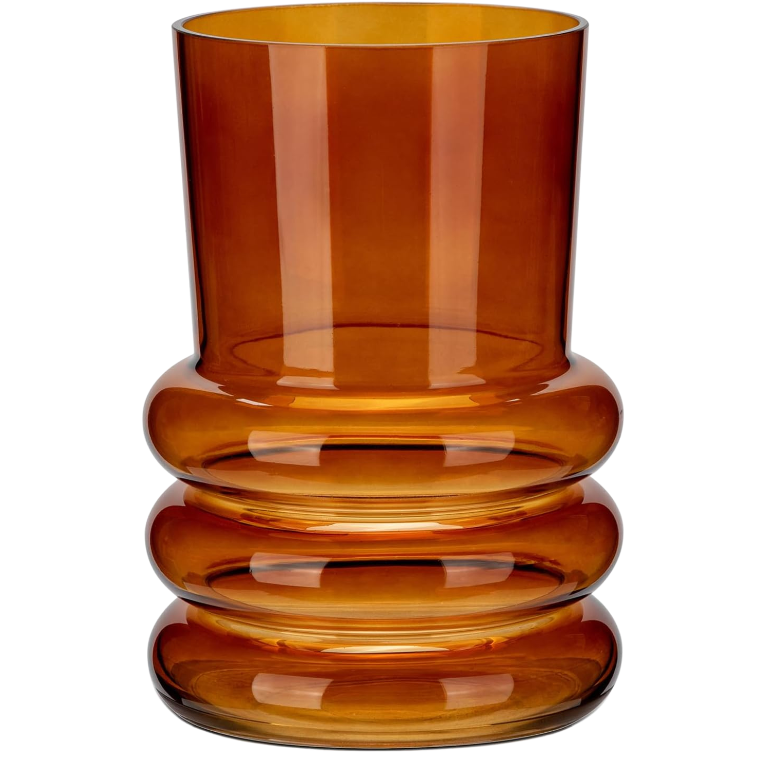 Amber Glass Vase