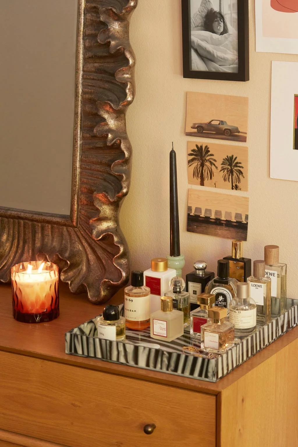 Luxury scented candles for coffee tables and tablescape vignettes, featuring dupe and close alternative recommendations for high-end candle brands.