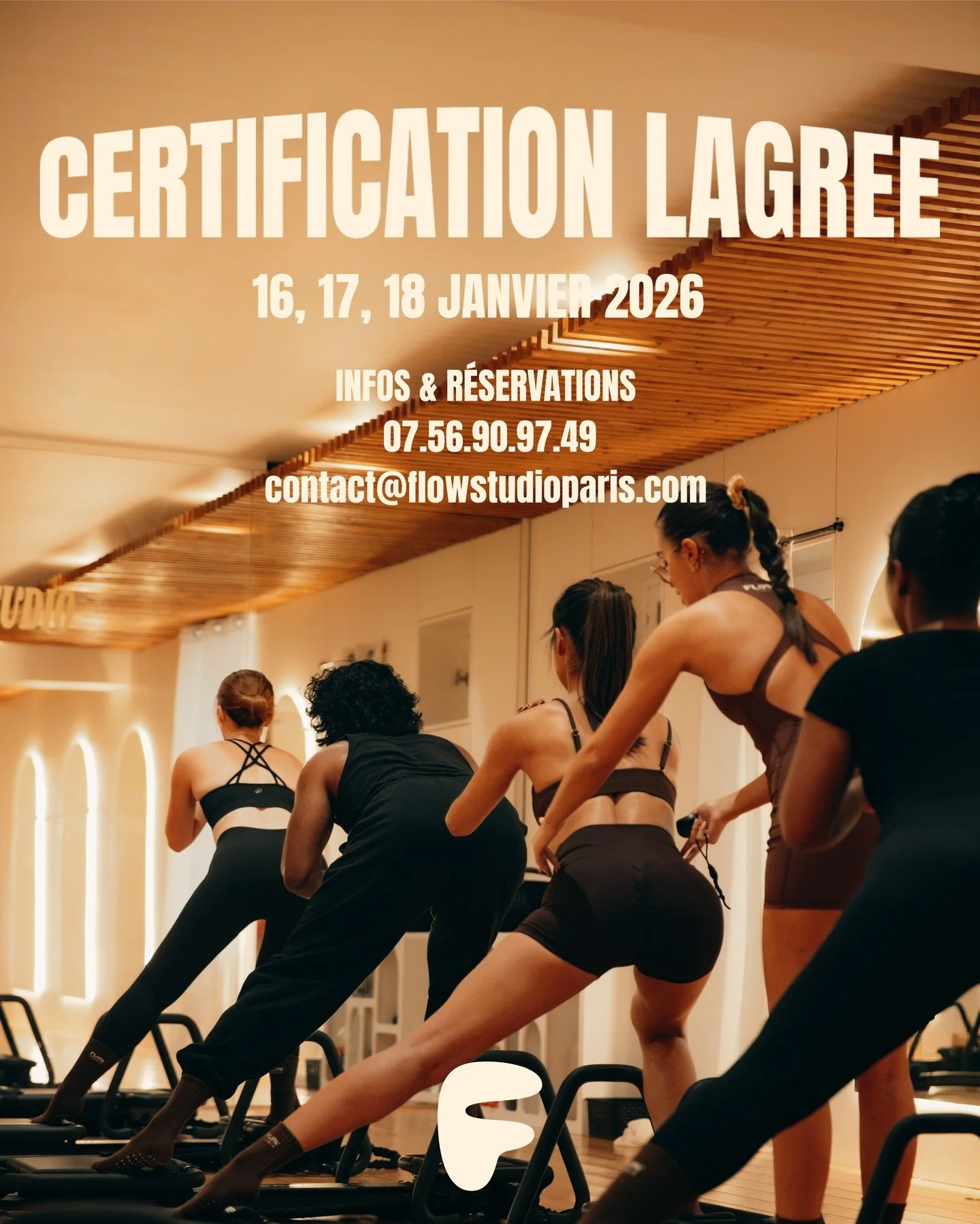 🧡&nbsp;DEVIENS COACH DE LAGREE CERTIFI&Eacute;(E) 🧡

📍FLOW STUDIO (7, rue Gambey, 75011 Paris)

16, 17, 18 JANVIER 2026

CERTIFICATION LAGREE LEVEL 1 SUR MICROFORMER (en fran&ccedil;ais) 

AVEC LA MASTER TRAINER @ilonavisan 

2500&euro; TTC
Places