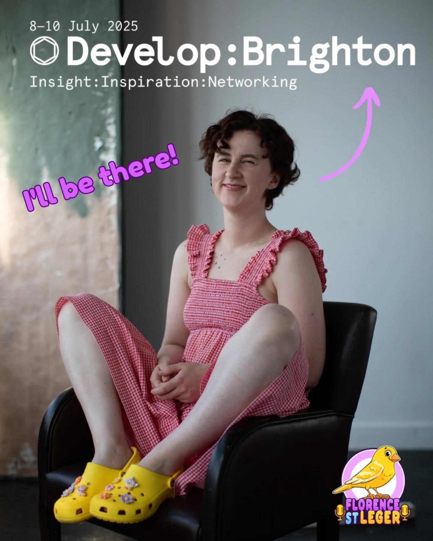 Meet the VO behind the crocs! 

I'll be at @developconference in Brighton next month, click the link if you'd like to meet 💜

https://app.meettomatch.com/develop2025/

#developbrighton #voiceactor