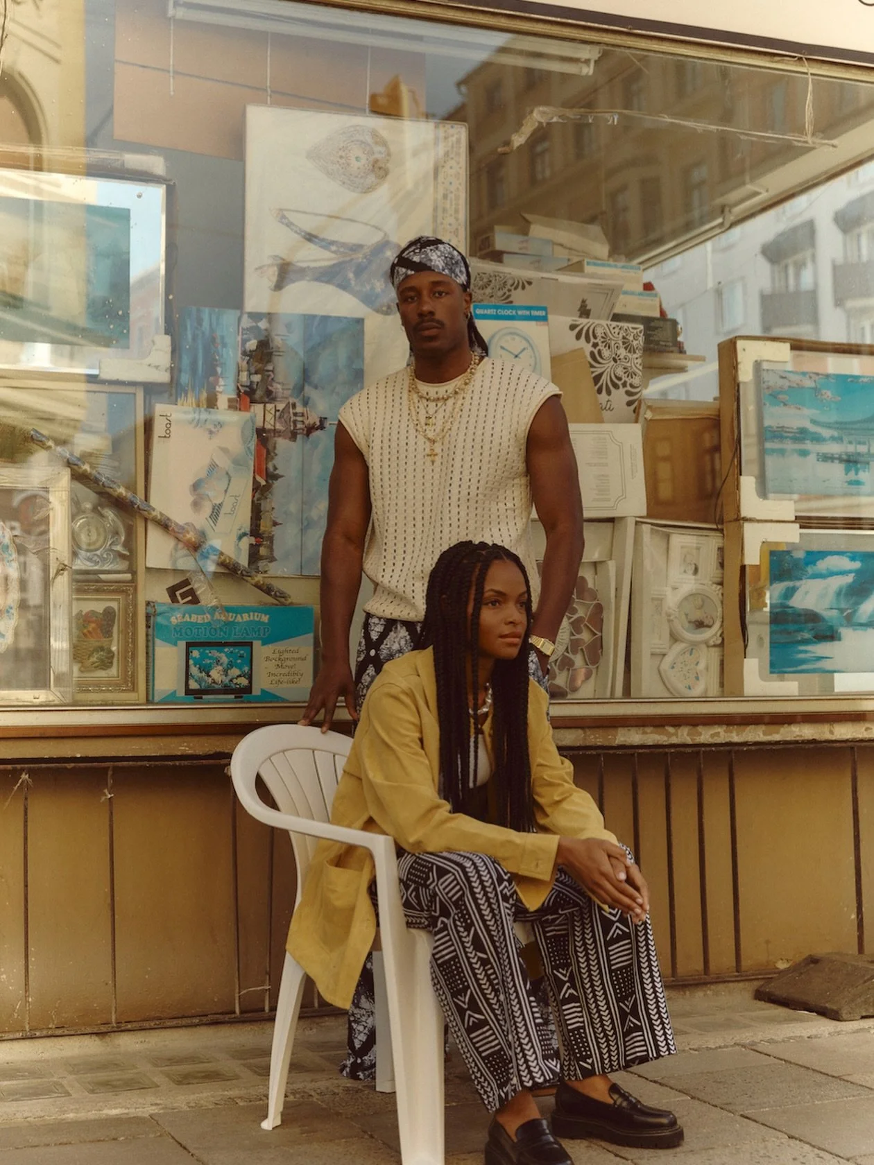 SPRING/SUMMER 2026 UNIFORM ITITI STUDIO DROP 1 

Photography @bydianabuenger 
Creative Direction @byrossellalofino @goldluna 
Stylist @byrossellalofino 
Make-Up @angelina.marrandino 
Models @simonne.kokou @mr.sympathie 

#ititistudio #madeinnigeria #