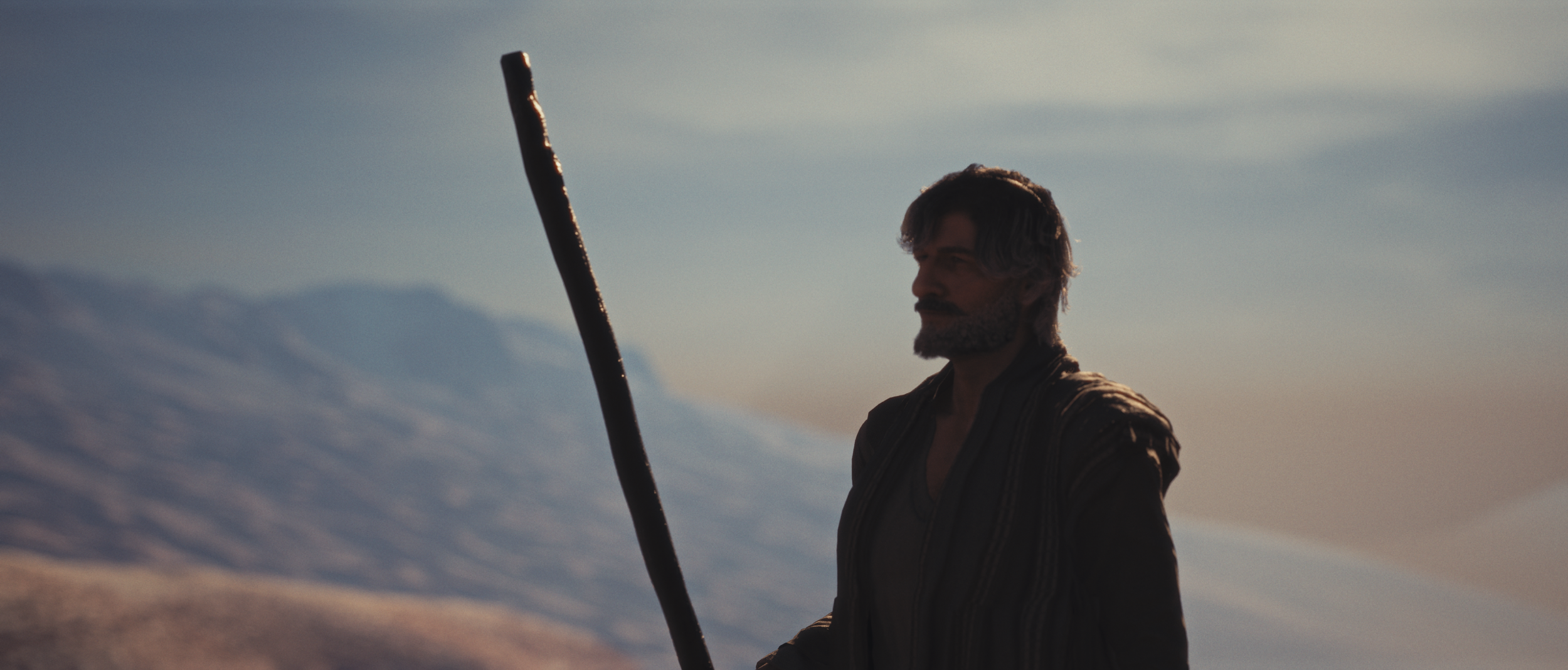 Cinematic 3D render of Moses at the Burning Bush, historically accurate 4K biblical visualization by 7th Trumpet Entertainment