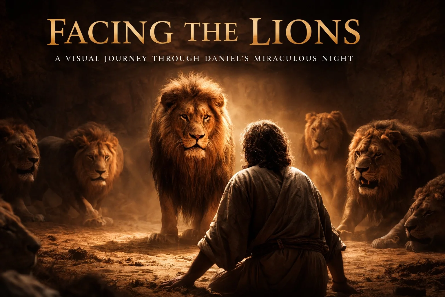 FACING THE LIONS: A VISUAL JOURNEY THROUGH DANIEL'S MIRACULOUS NIGHT