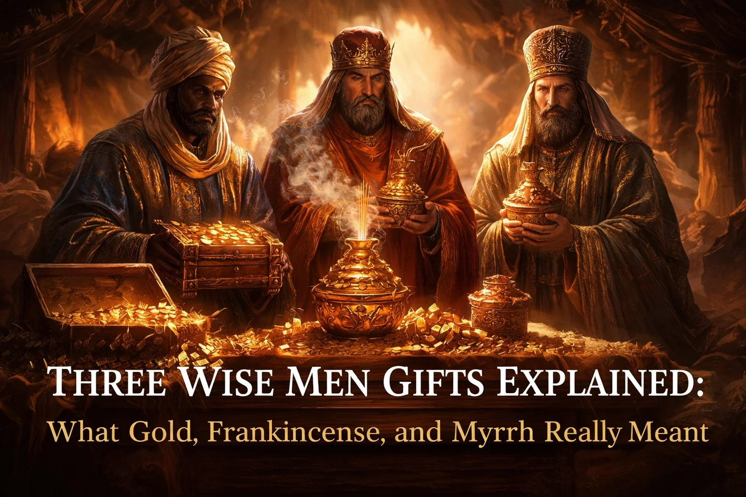 THREE WISE MEN GIFTS EXPLAINED: WHAT GOLD, FRANKINCENSE, AND MYRRH REALLY MEANT