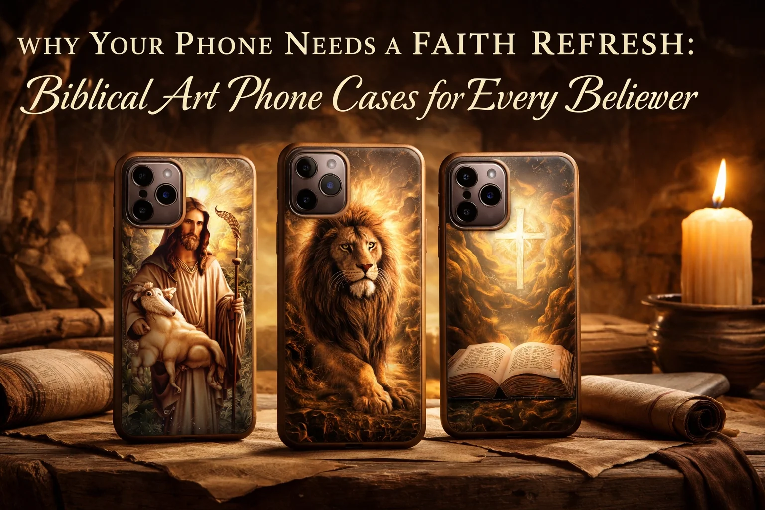 WHY YOUR PHONE NEEDS A FAITH REFRESH: BIBLICAL ART PHONE CASES FOR EVERY BELIEVER